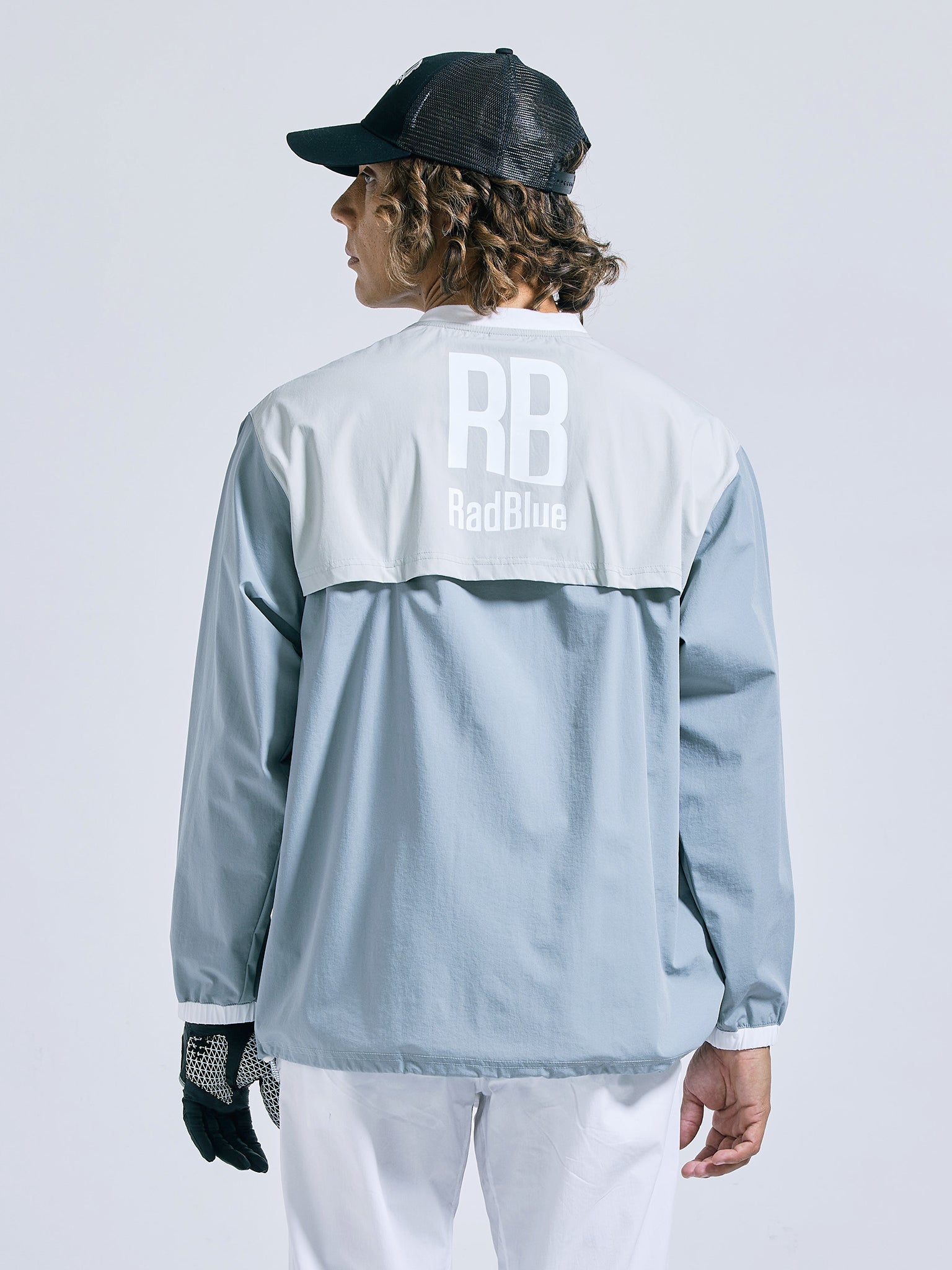 Stretch nylon pullover/sneed jacket