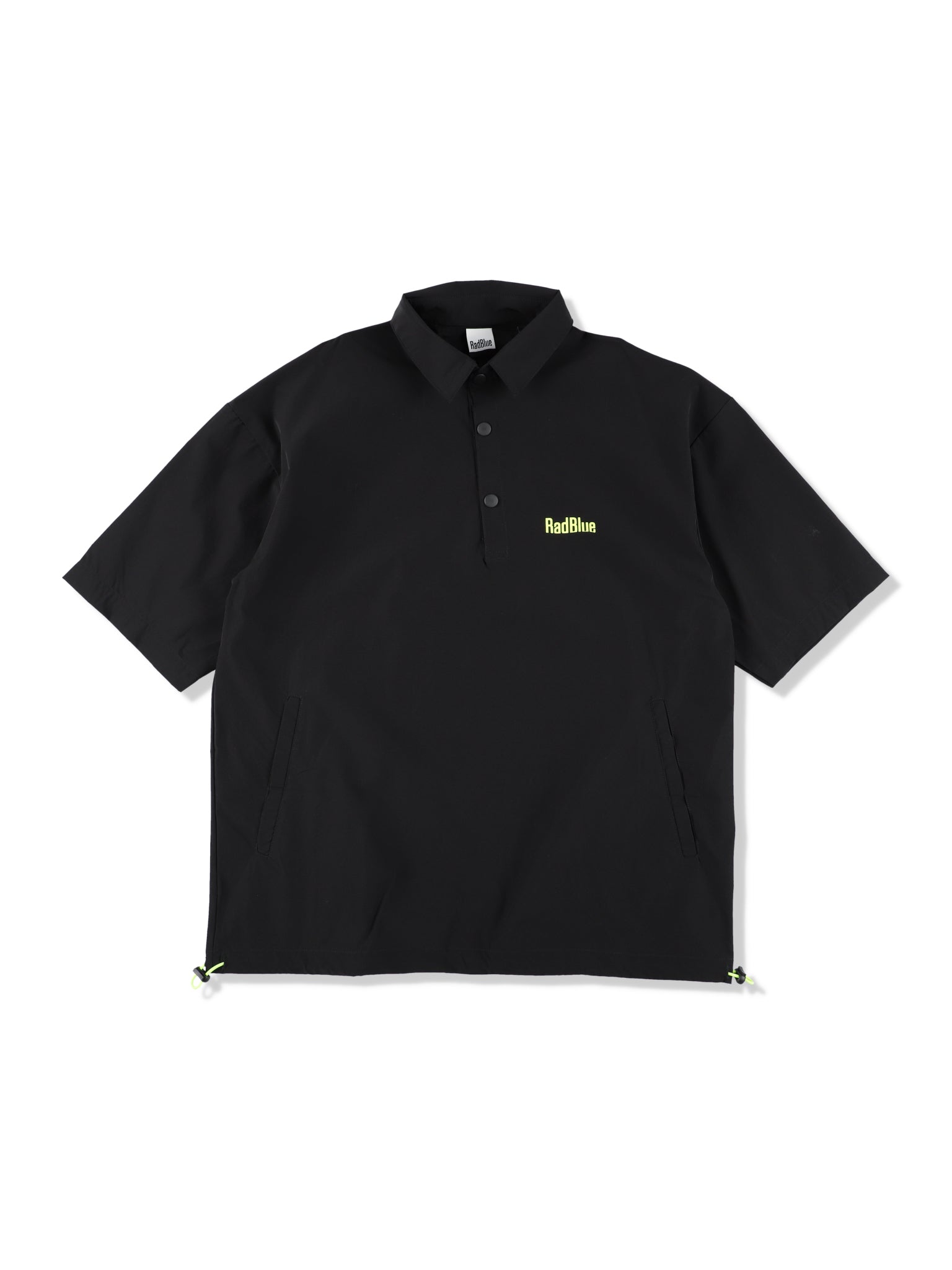 Stretch nylon over polo shirt