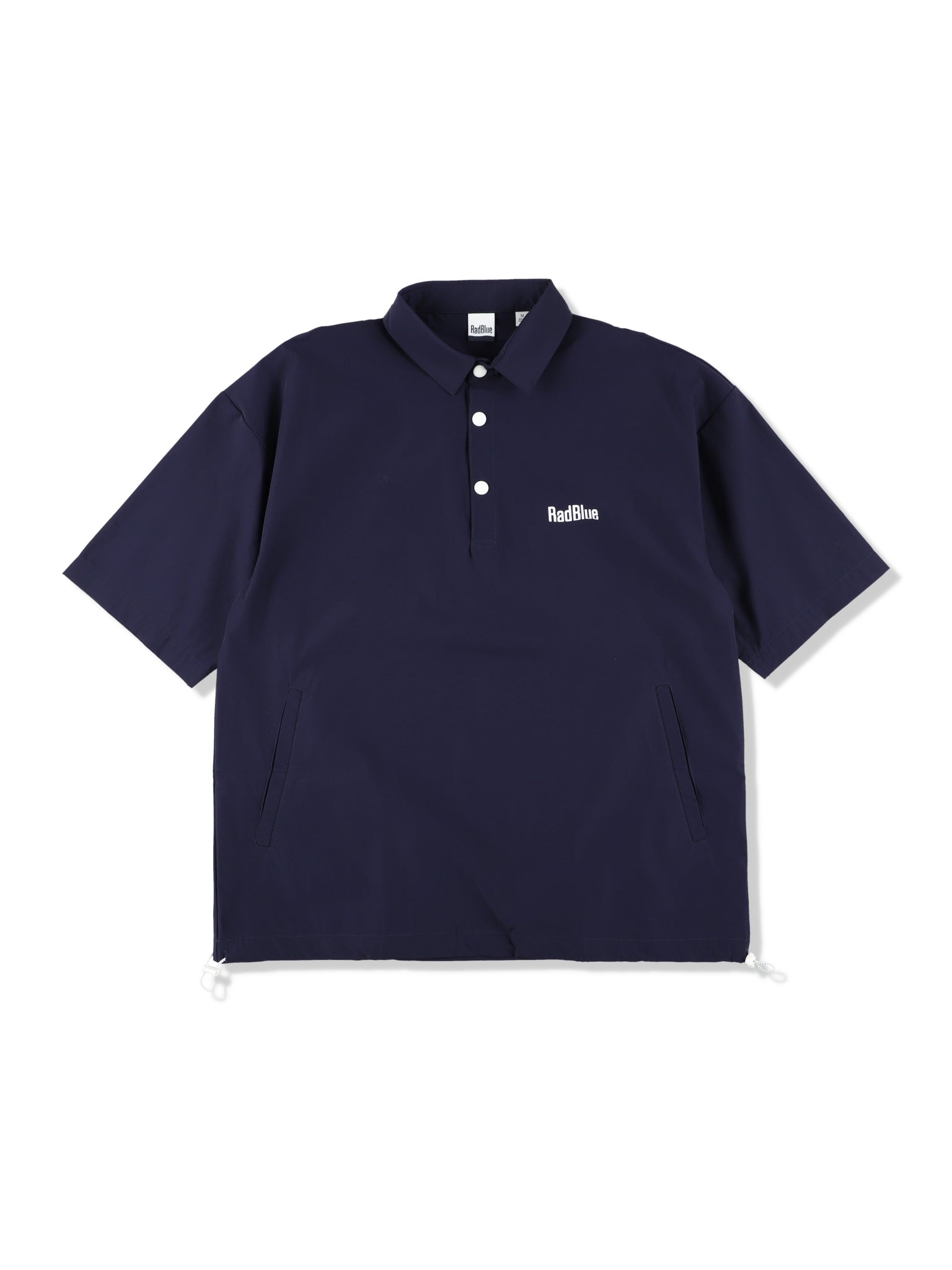 Stretch nylon over polo shirt