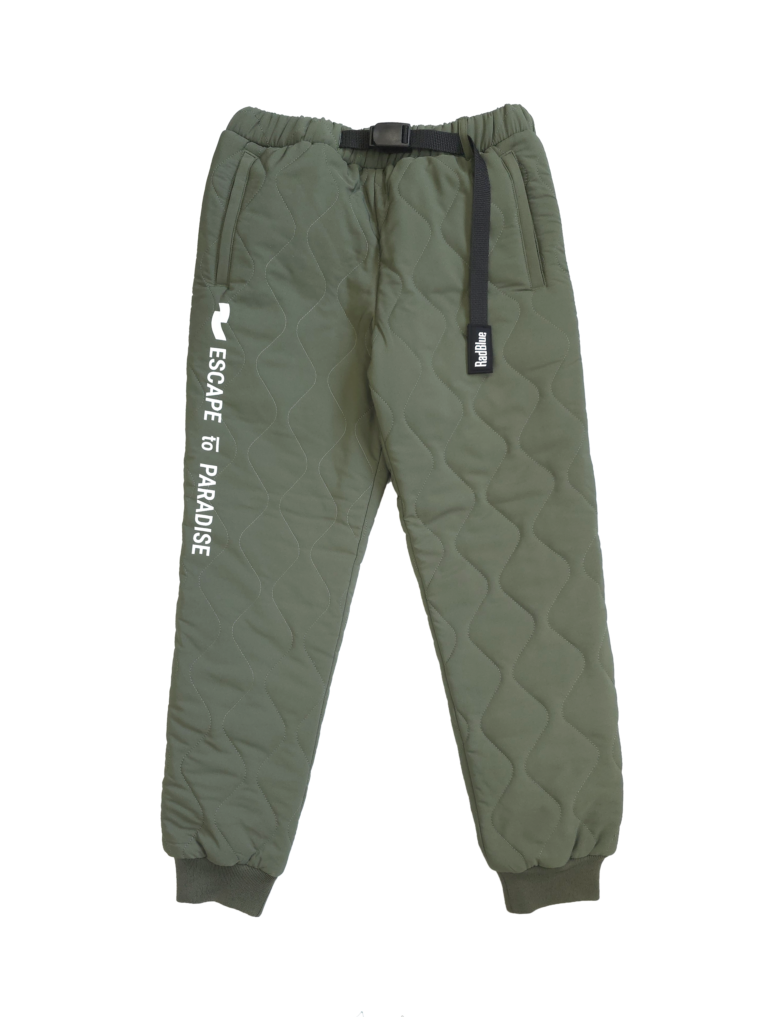 quilted jogger pants