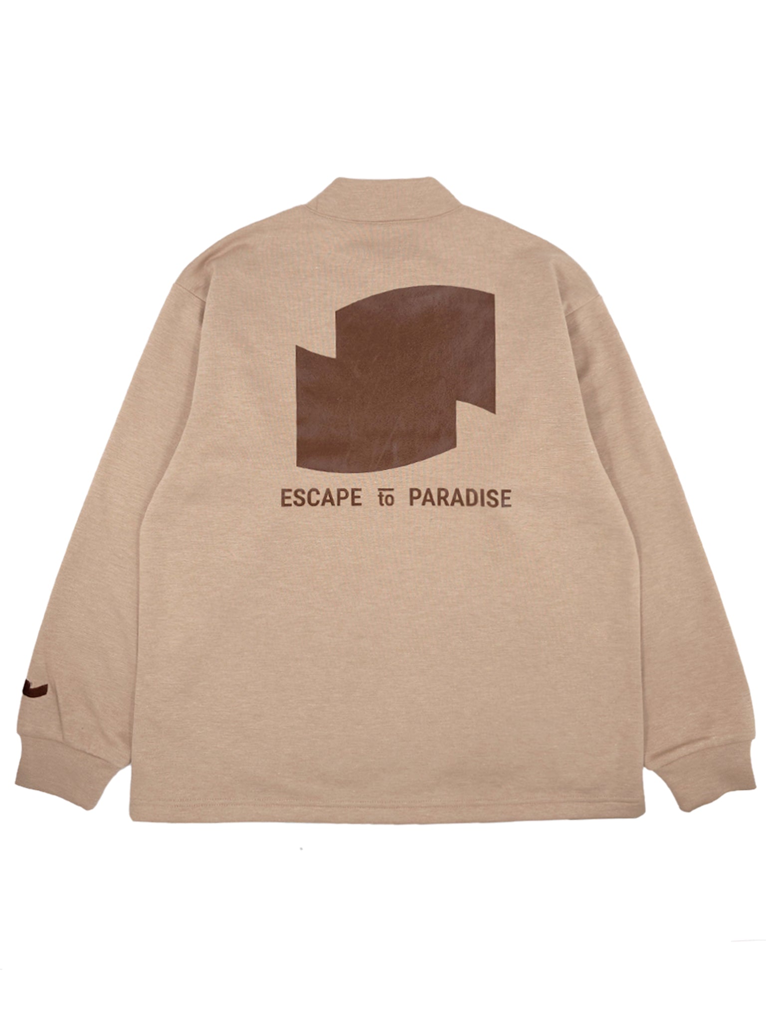 Wool Touch Mock Neck Long Sleeve