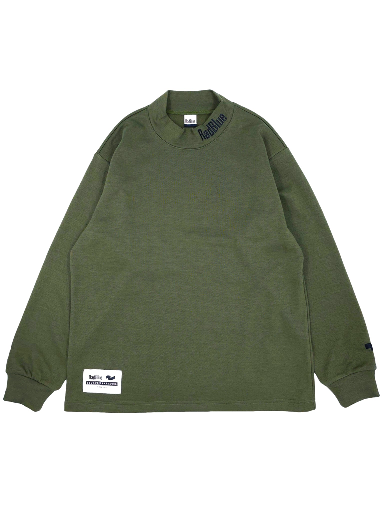 Wool Touch Mock Neck Long Sleeve