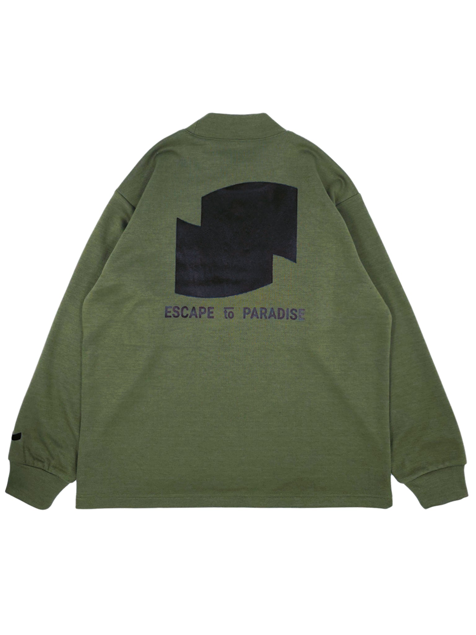 Wool Touch Mock Neck Long Sleeve