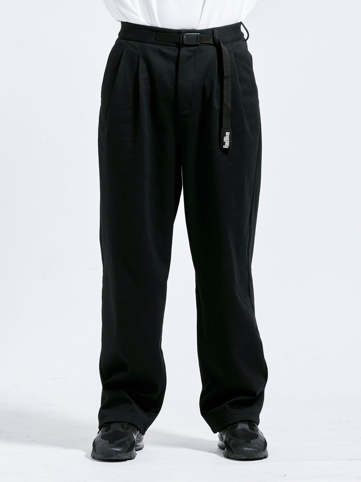 Wool touch wide pants [VISTA]