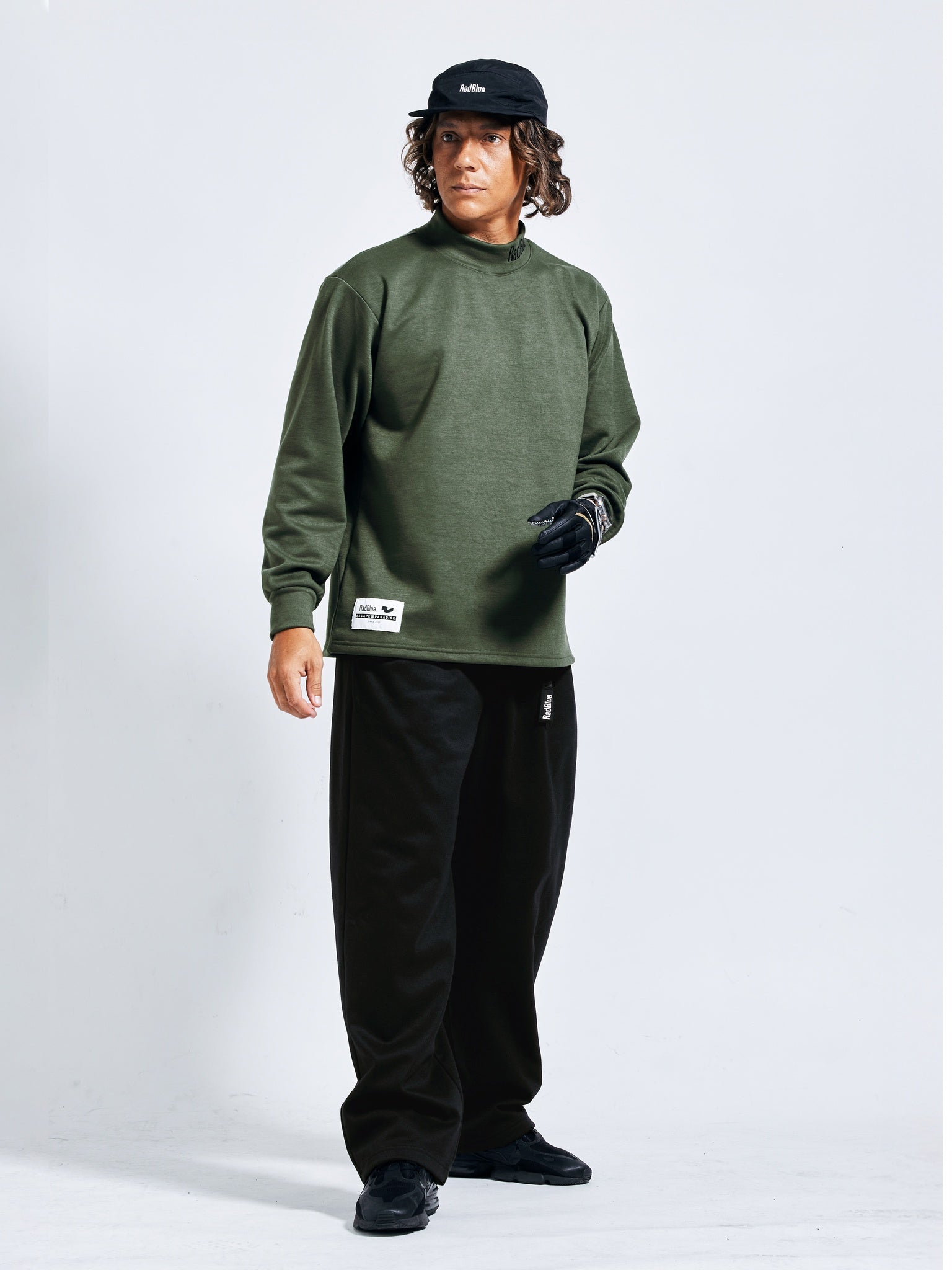 Wool touch wide pants [VISTA]