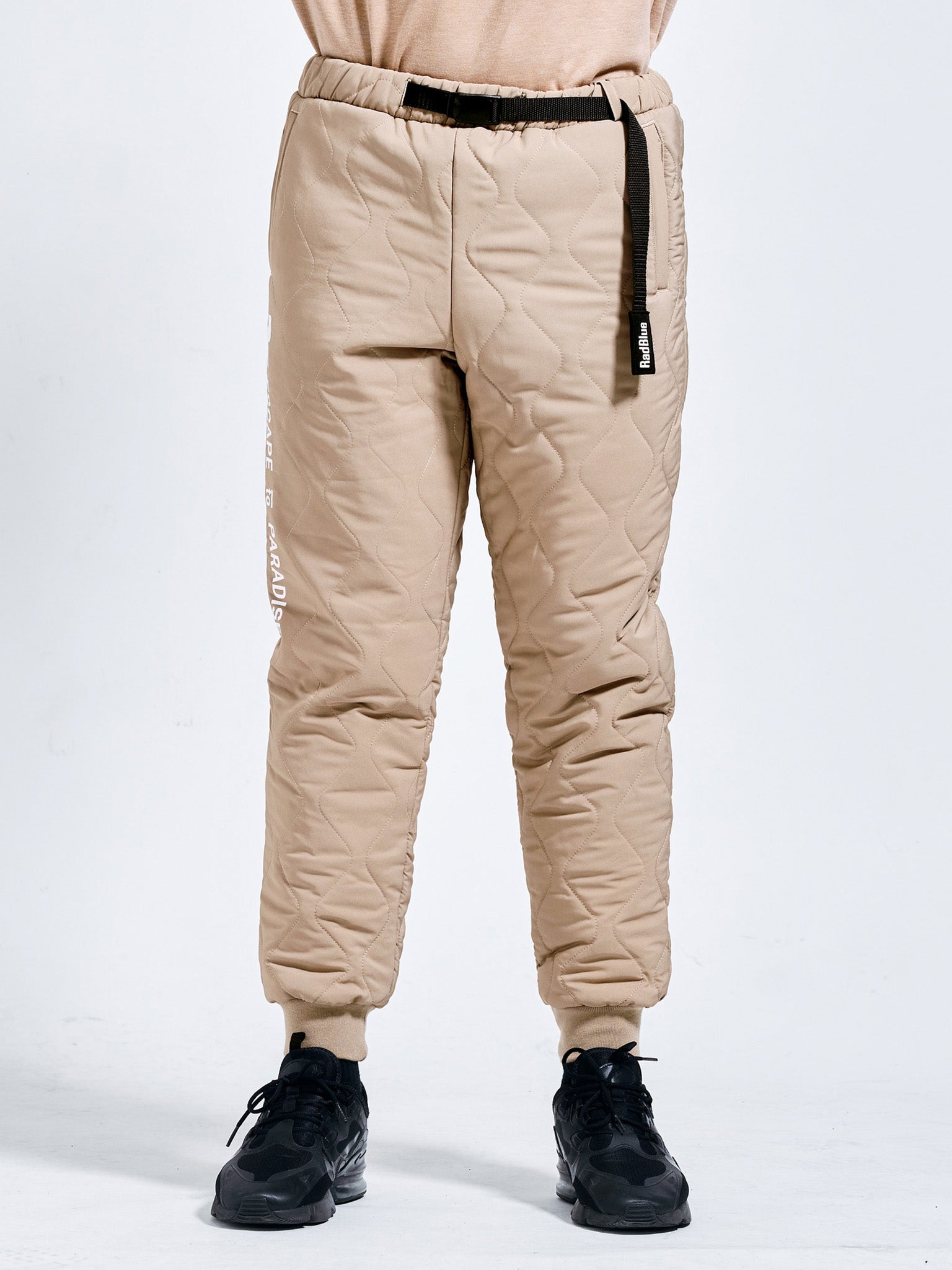 quilted jogger pants