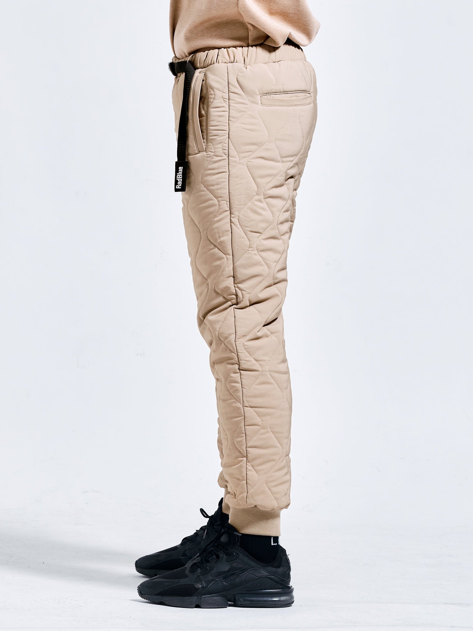 quilted jogger pants