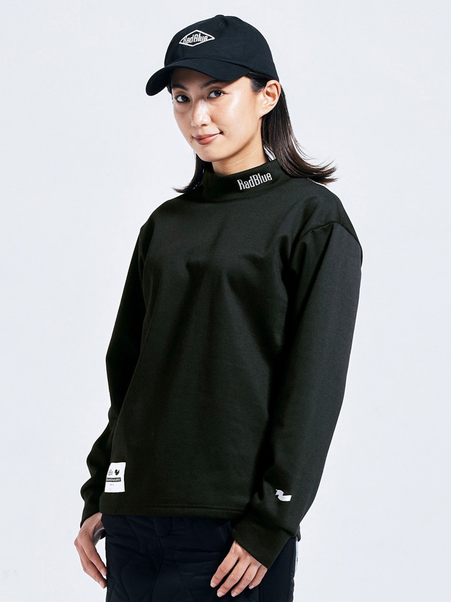 Women's Wool Touch Mock Neck Long Sleeve