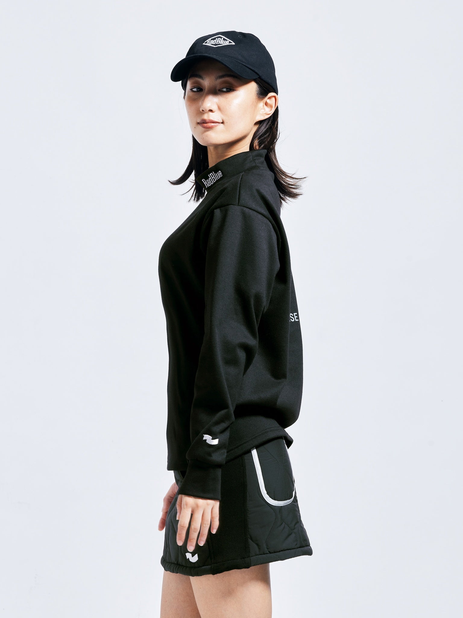 Women's Wool Touch Mock Neck Long Sleeve