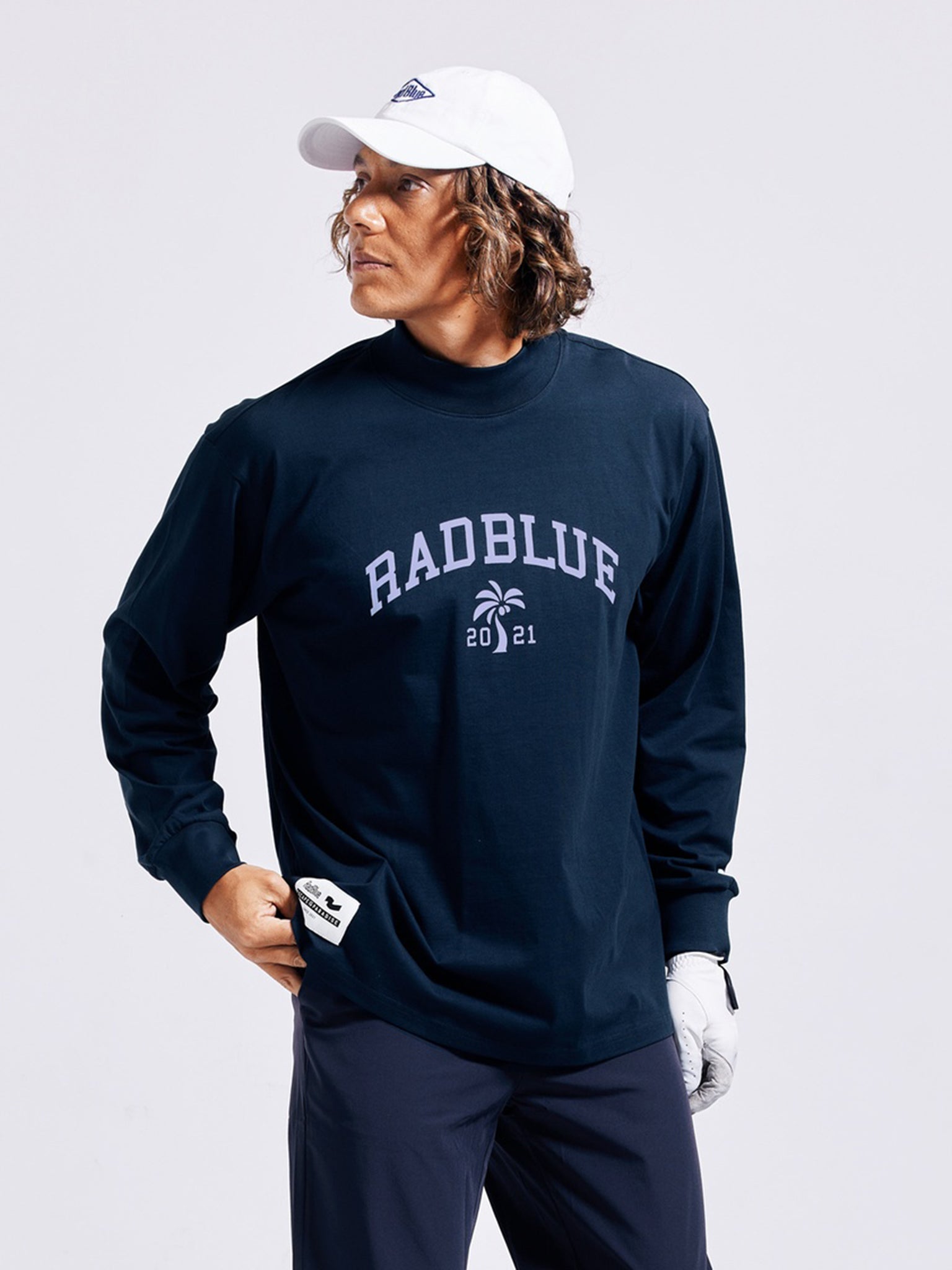 DrySilkyCotton®モックネックロングスリーブ