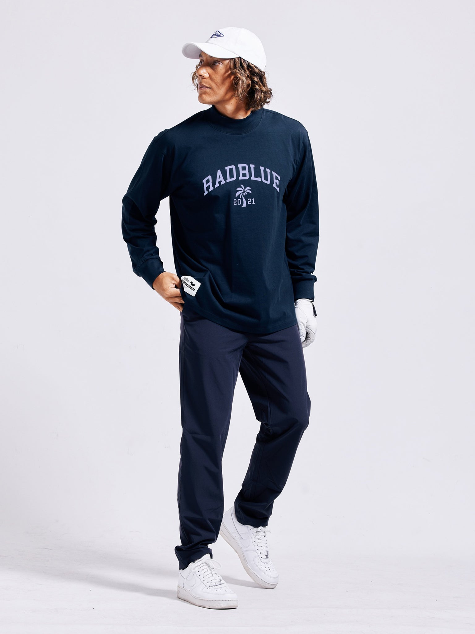 DrySilkyCotton®モックネックロングスリーブ