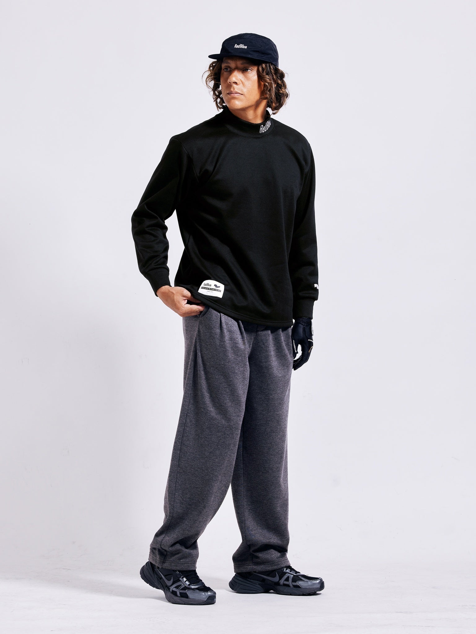 Wool touch wide pants [VISTA]