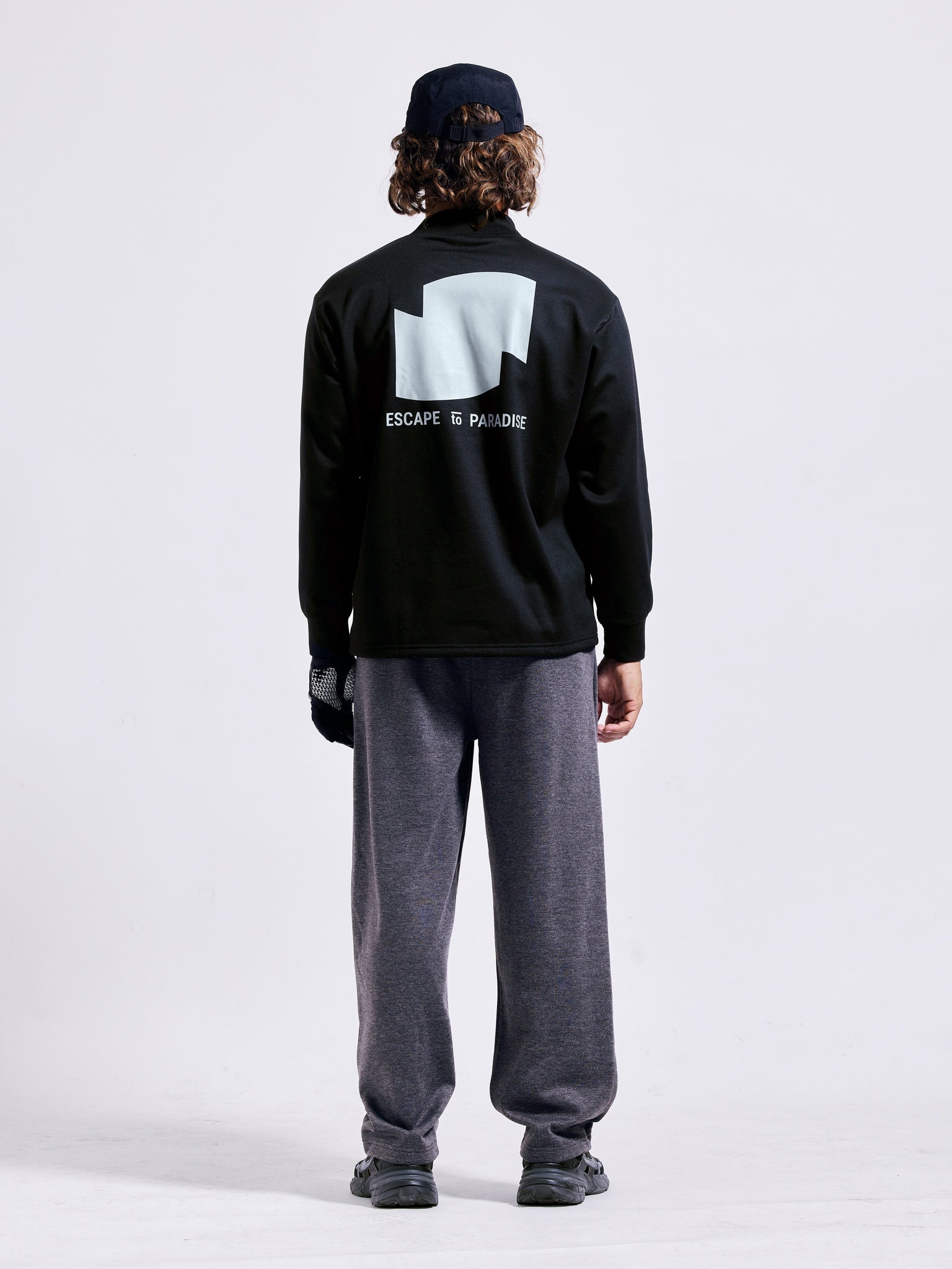Wool touch wide pants [VISTA]