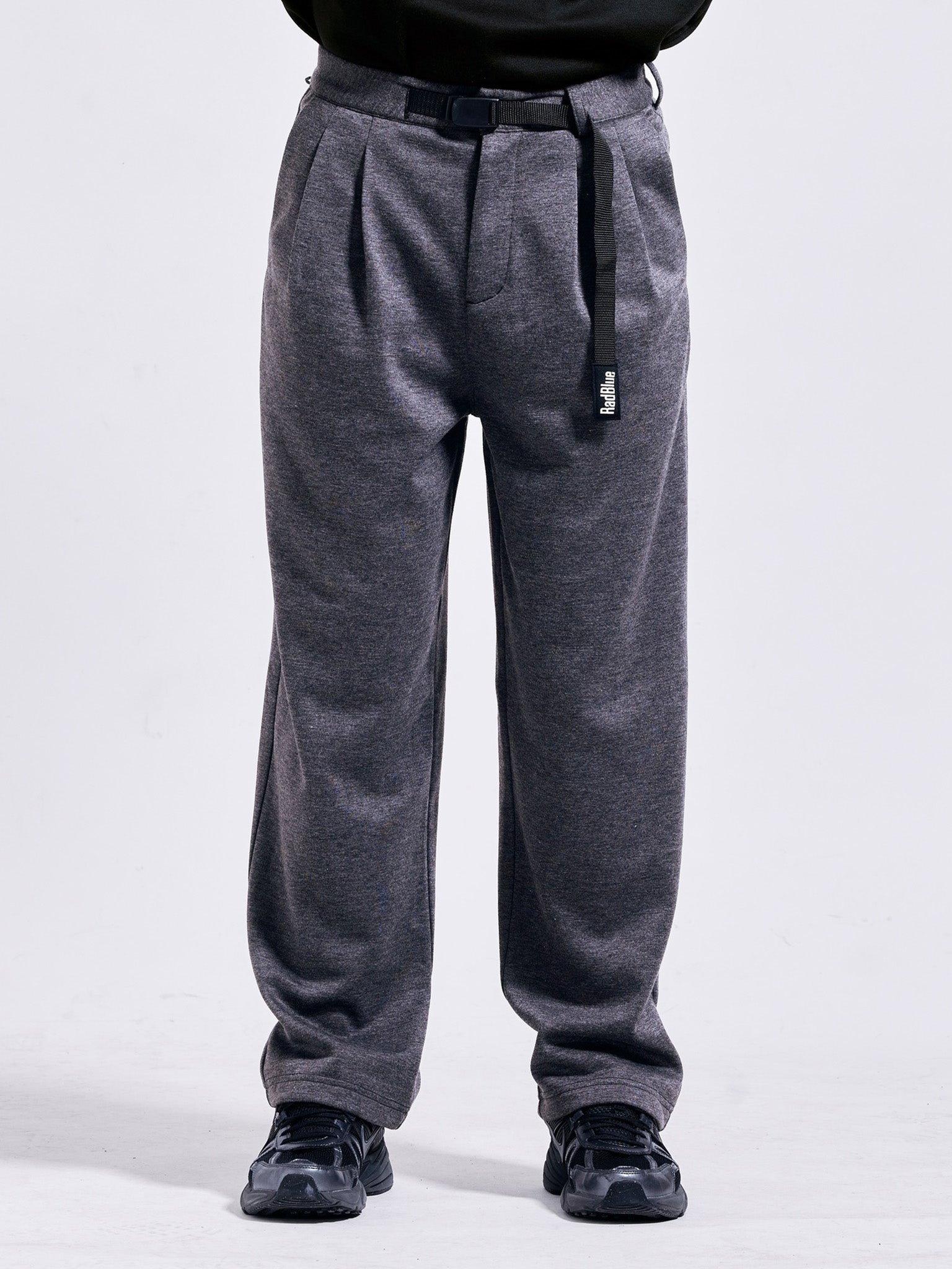 Wool touch wide pants [VISTA]