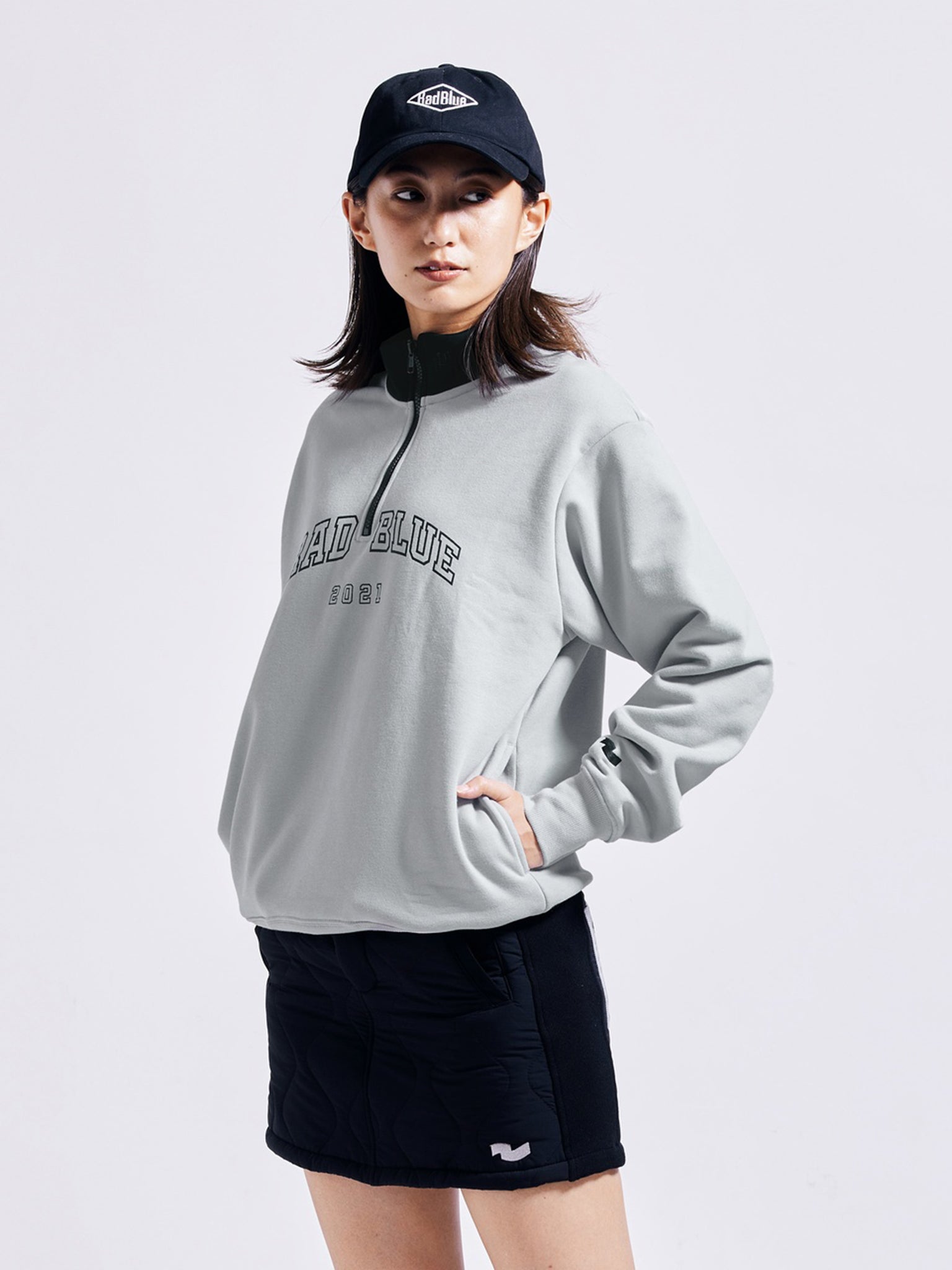 Women's Heavyweight Half-Zip Sweatshirt