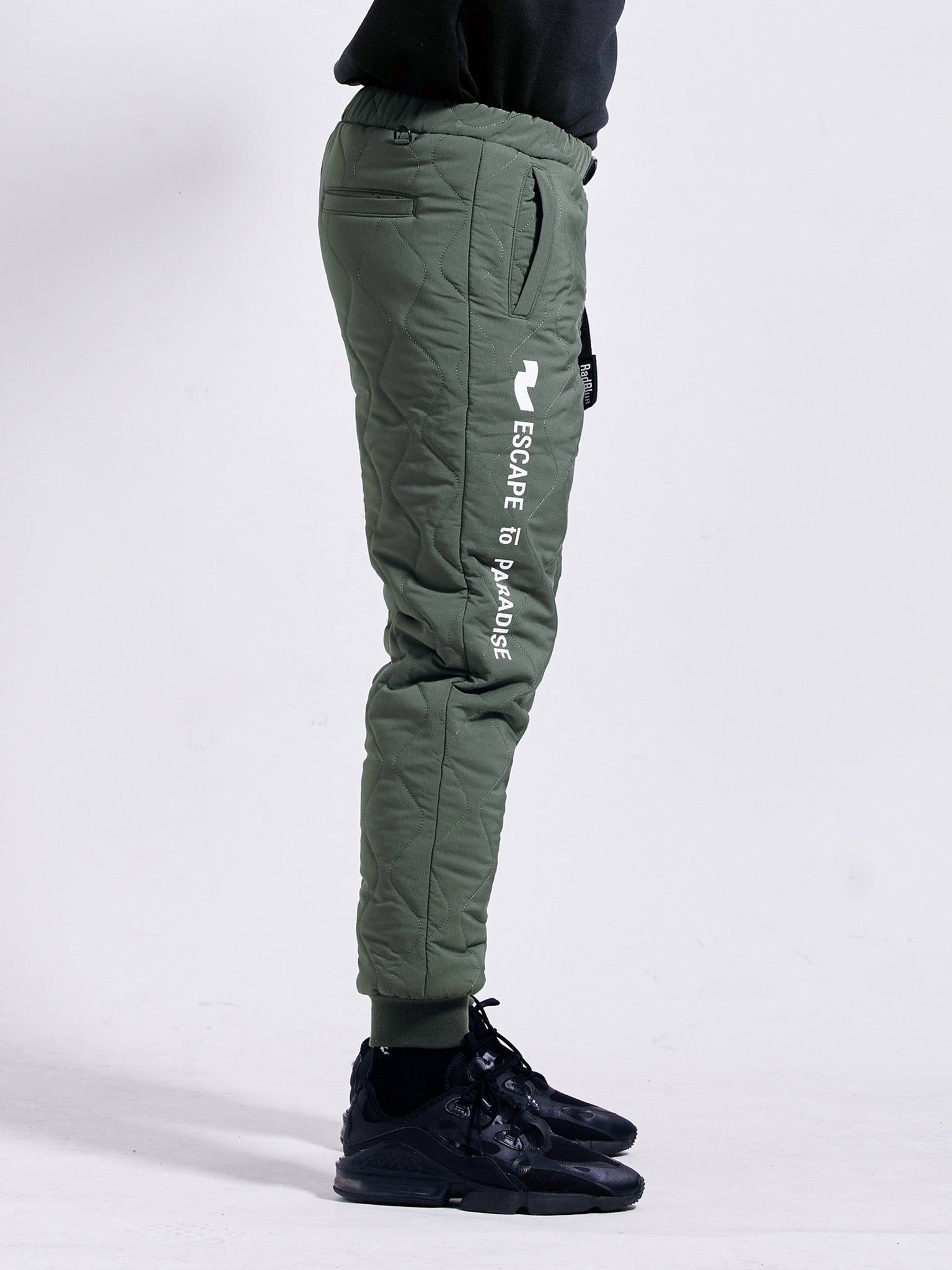 quilted jogger pants