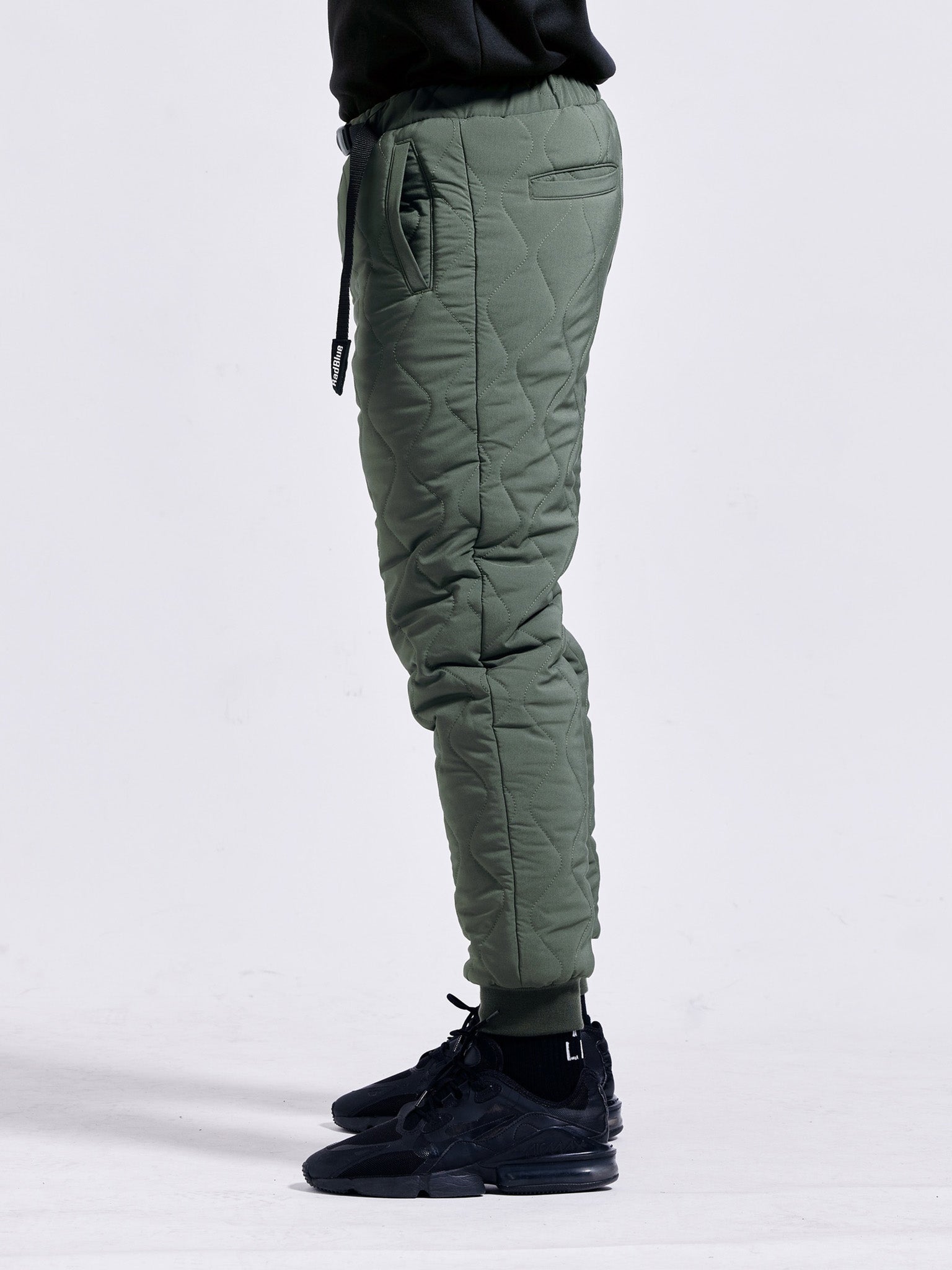 quilted jogger pants