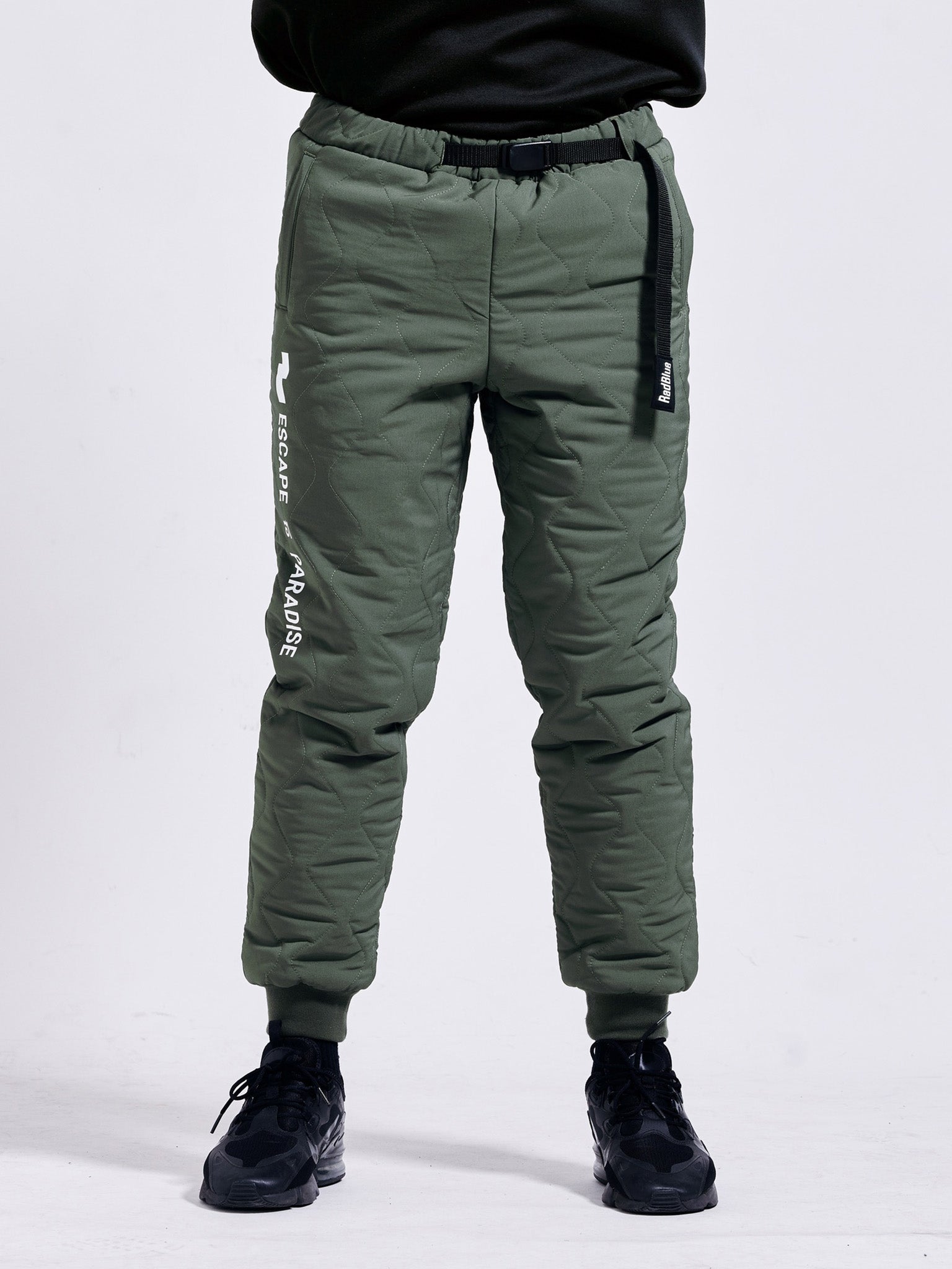 quilted jogger pants