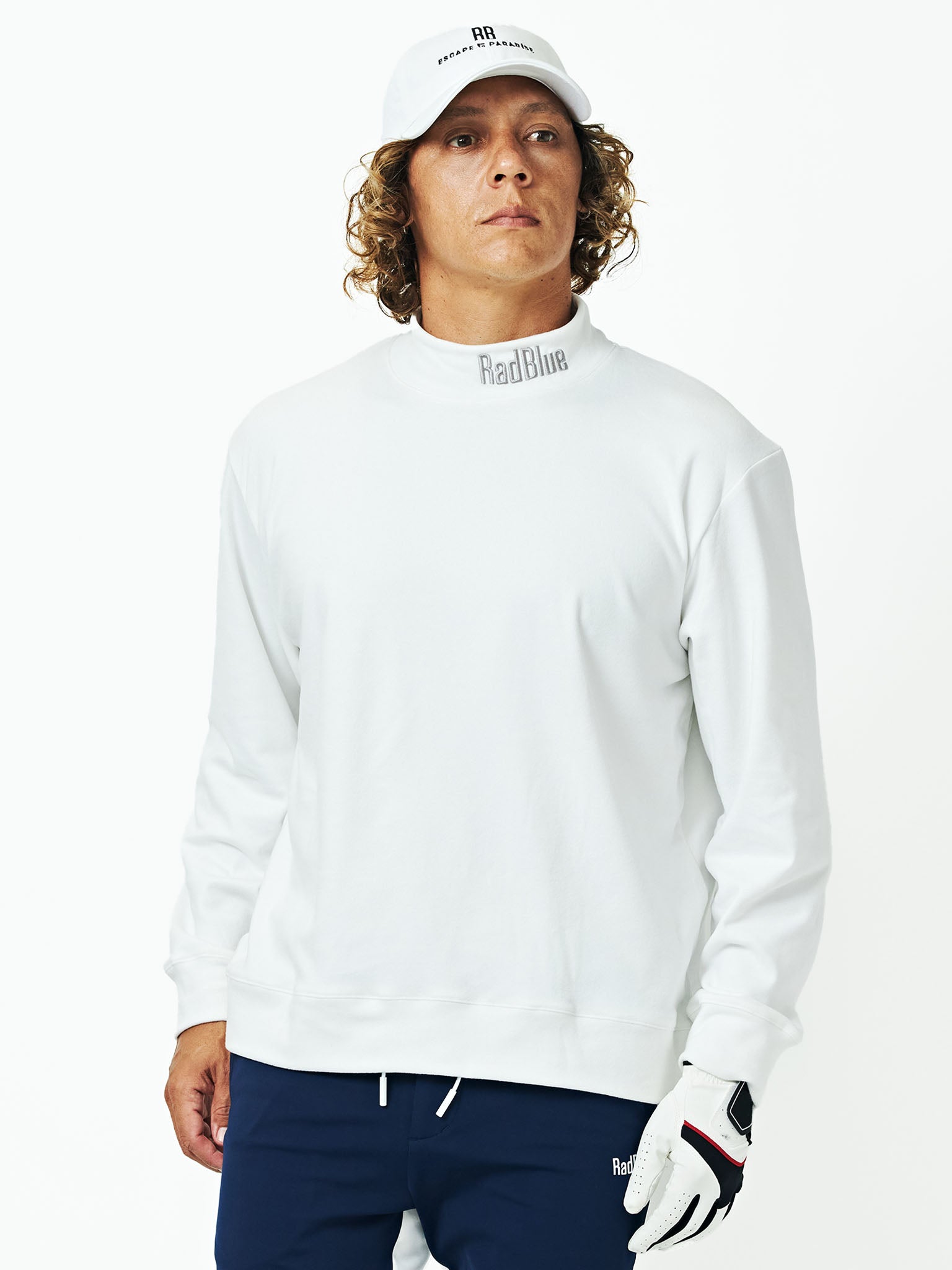 マイクロフリースモックネックロングスリーブ