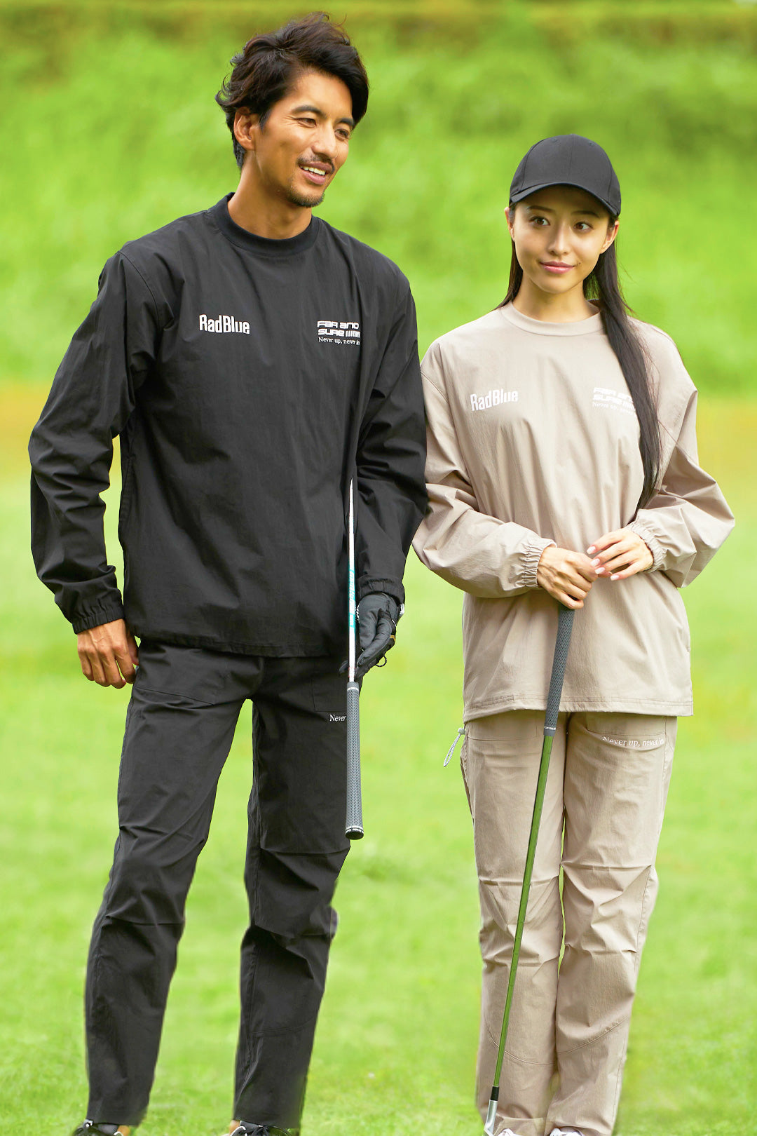 Tech cotton nylon pullover