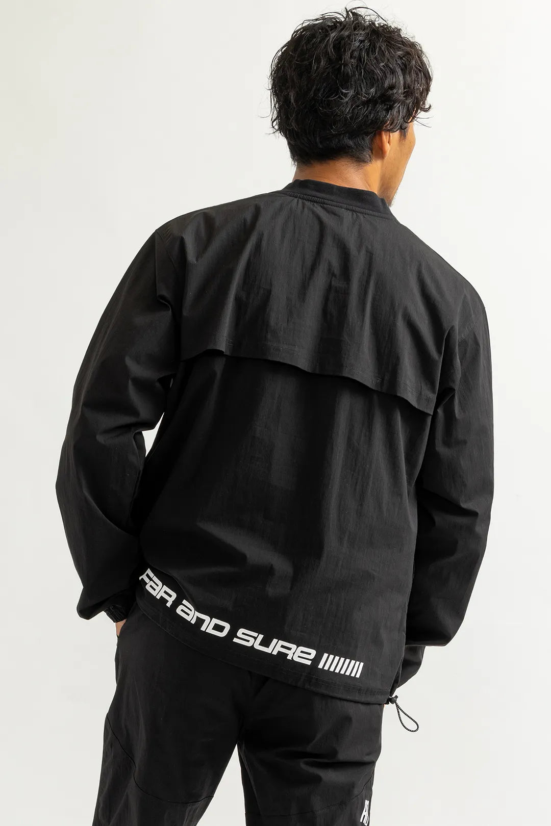 Tech cotton nylon pullover