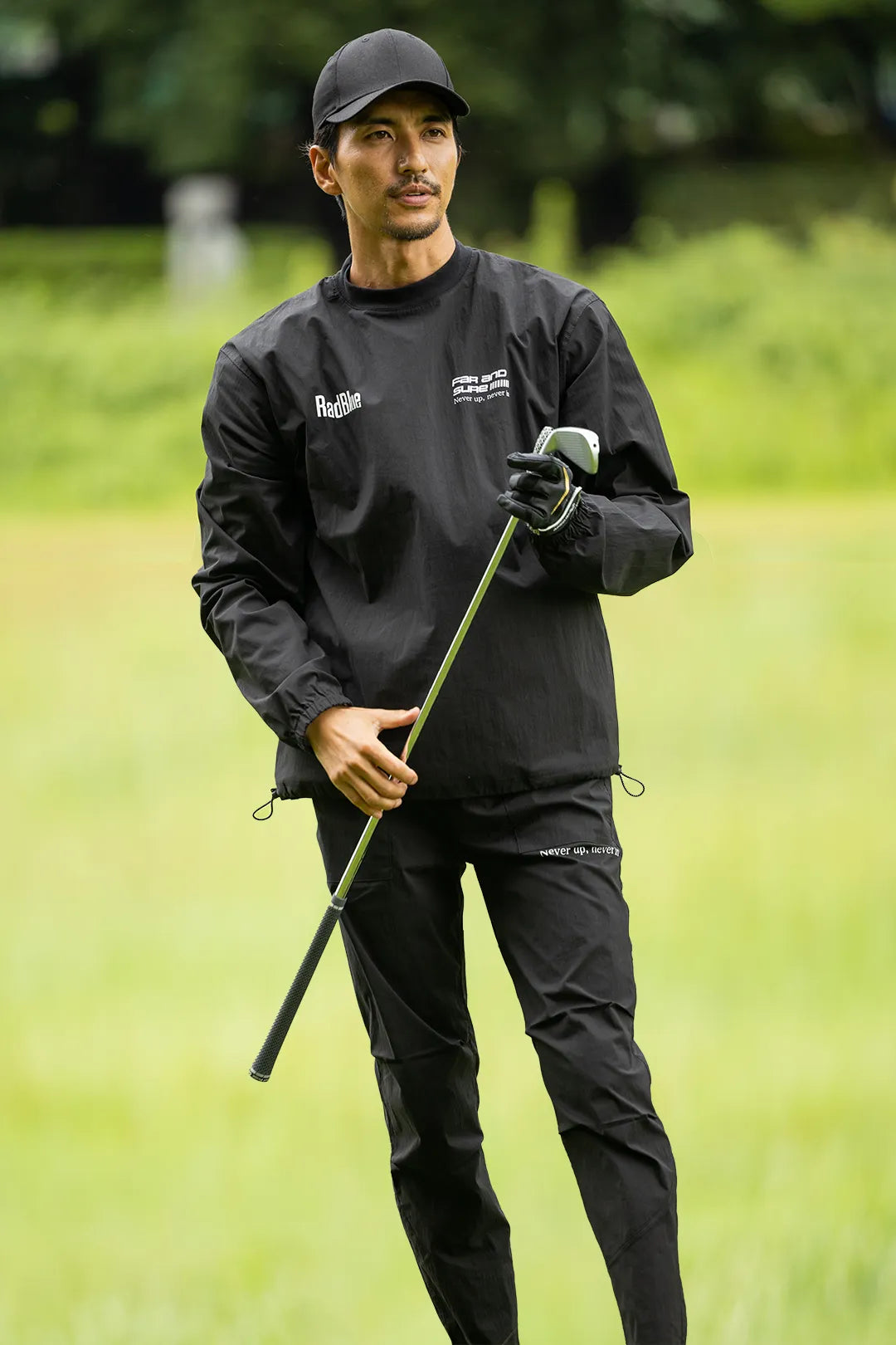 Tech cotton nylon pullover