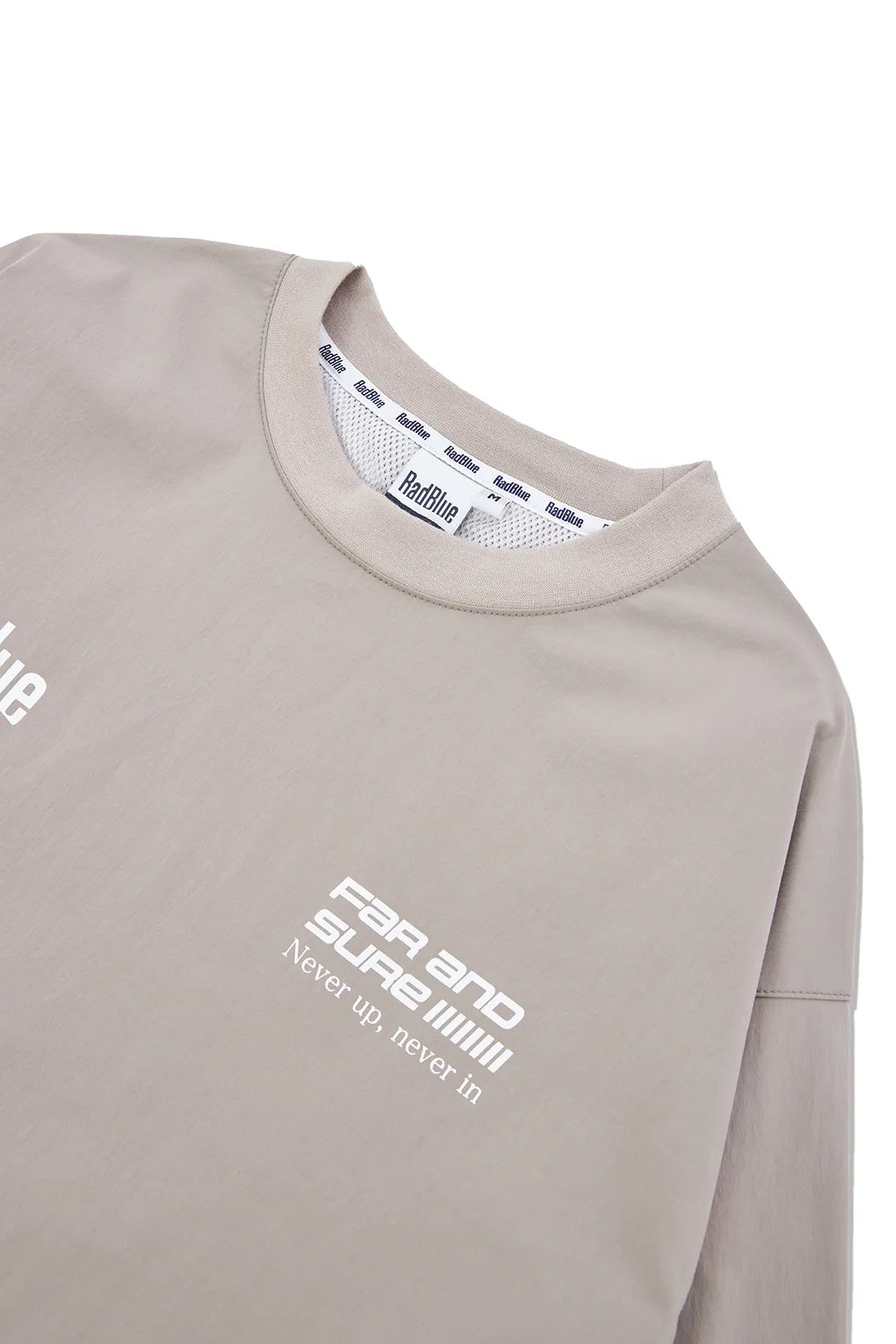 Tech cotton nylon pullover