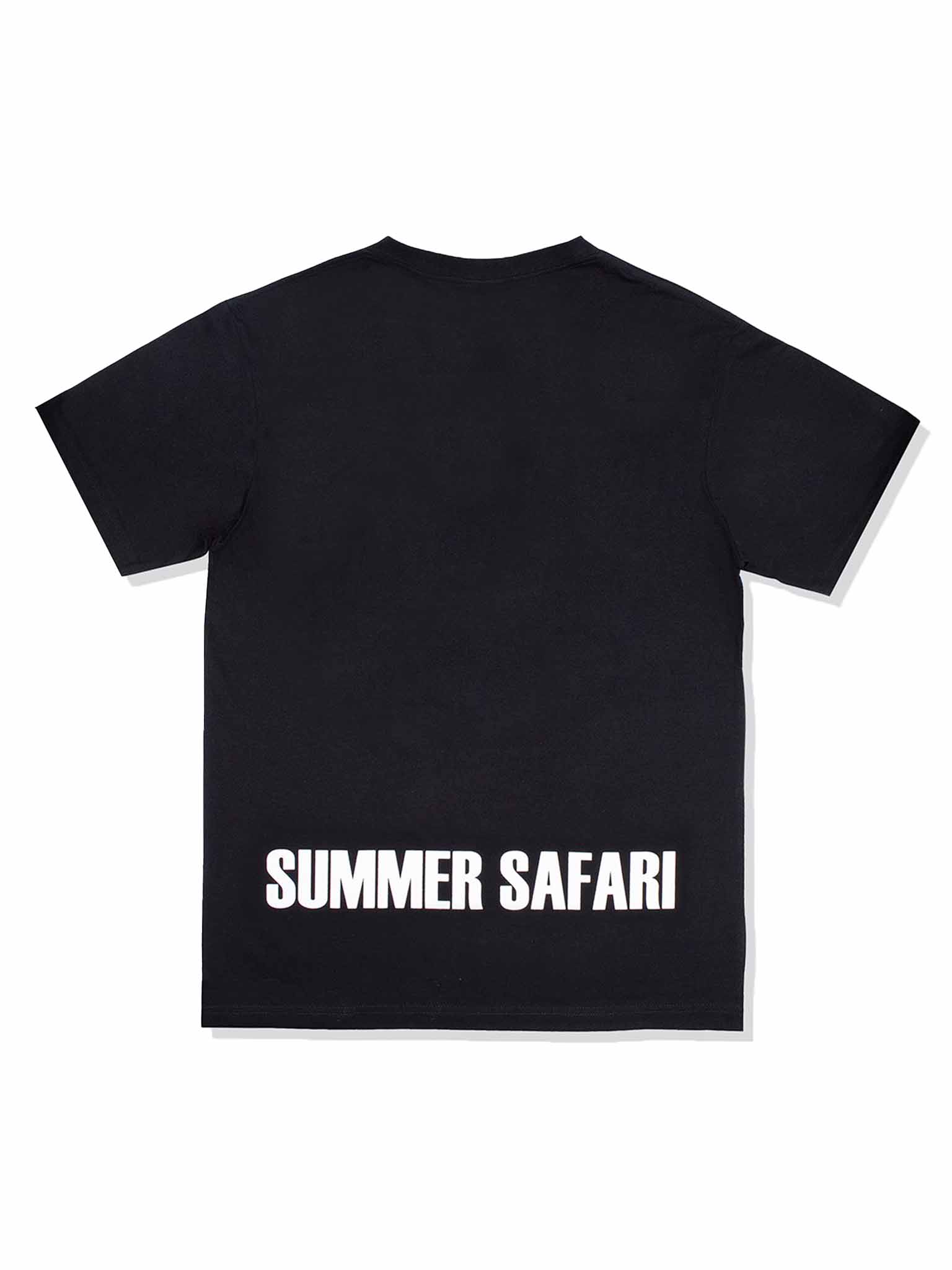 Semi-combed cotton short-sleeved men&#39;s T-shirt [SUMMER SAFARI]