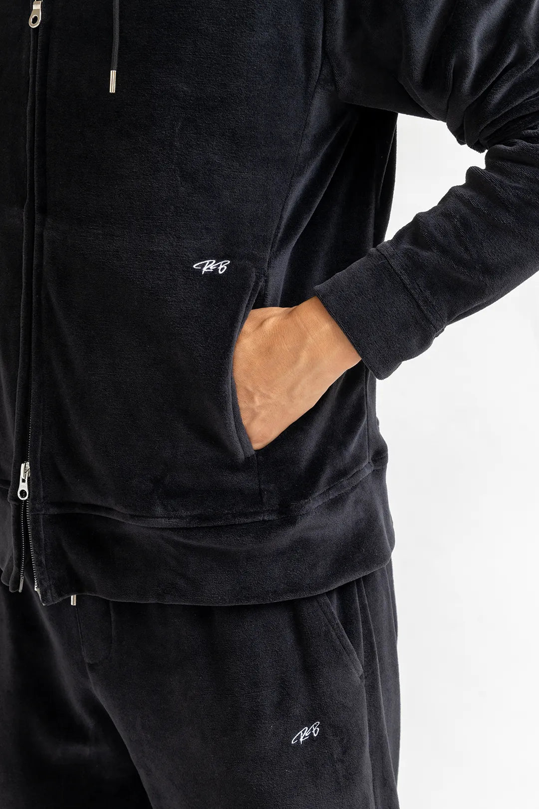 “RB Collection”VELOR W-ZIP HOODIE