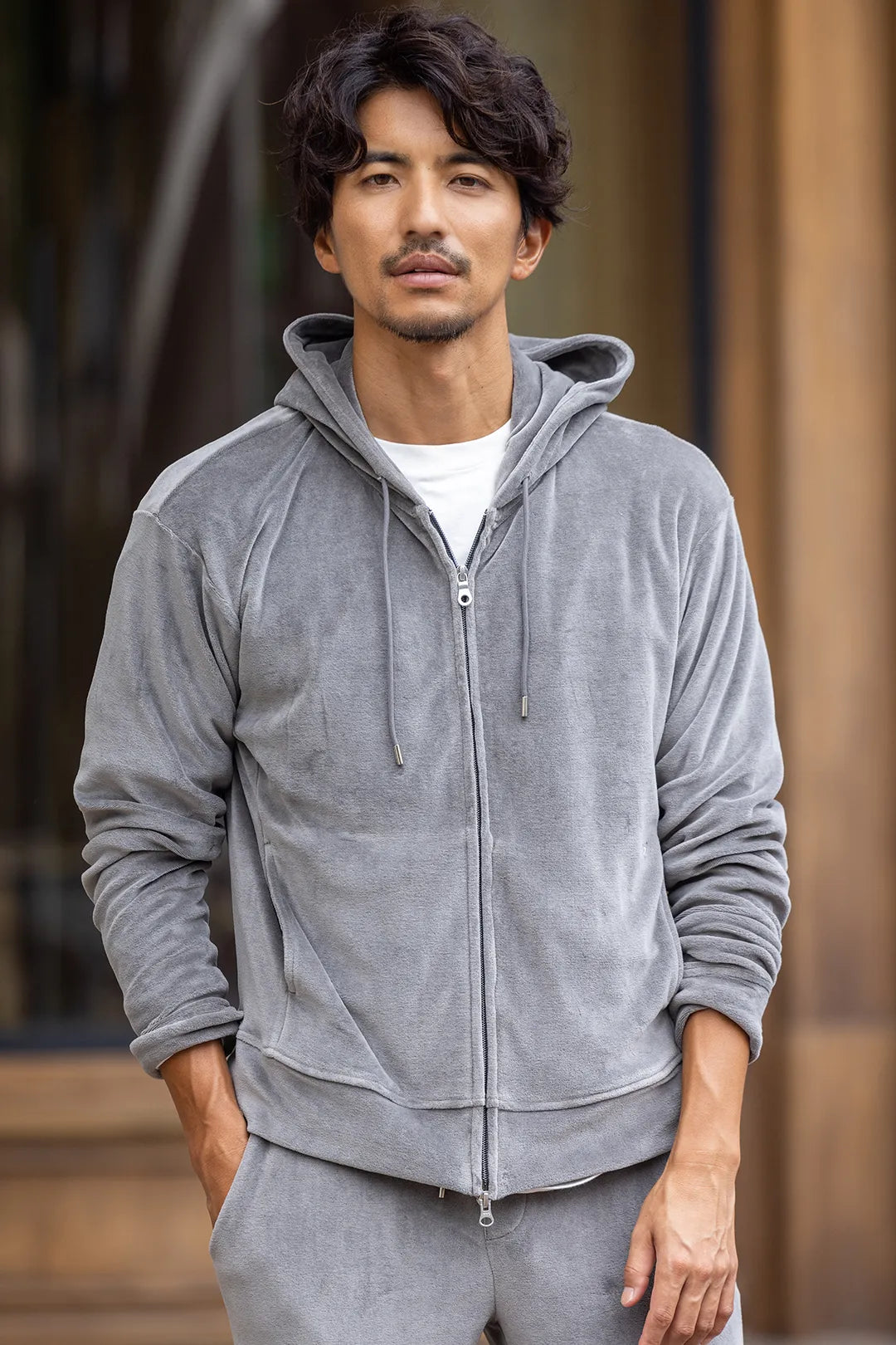 “RB Collection”VELOR W-ZIP HOODIE