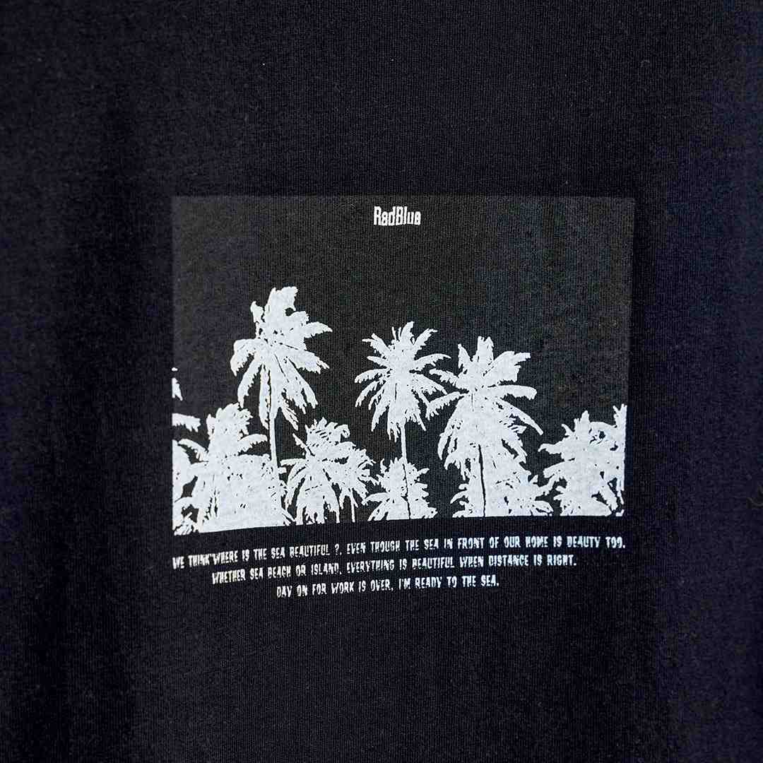 OEコットン 半袖メンズTシャツ【PALM】