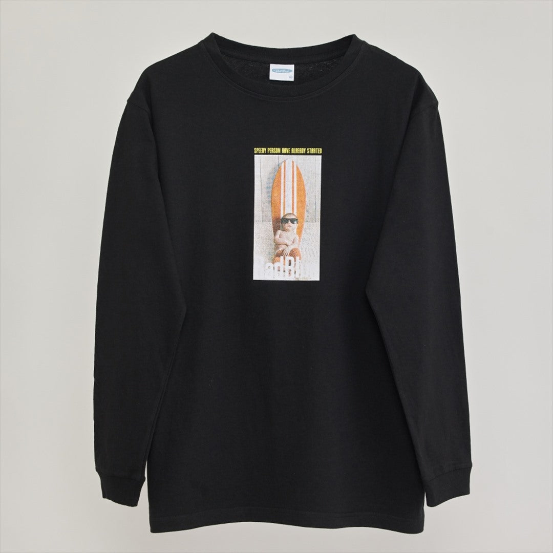 OEコットン　ロングスリーブTシャツ【MINI SURF】