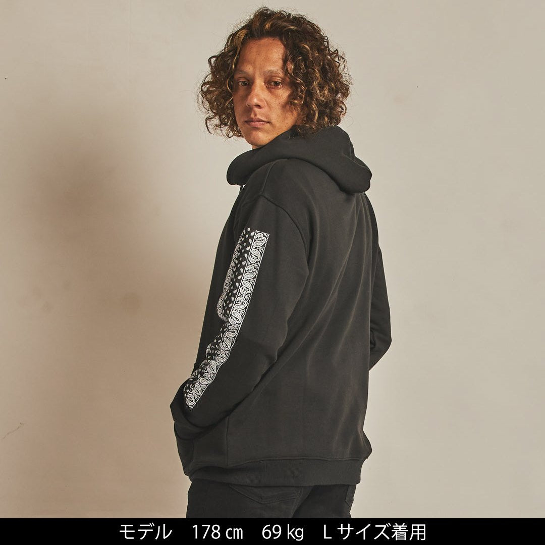 スーピマコットン スウェットパーカー【BANDANA】