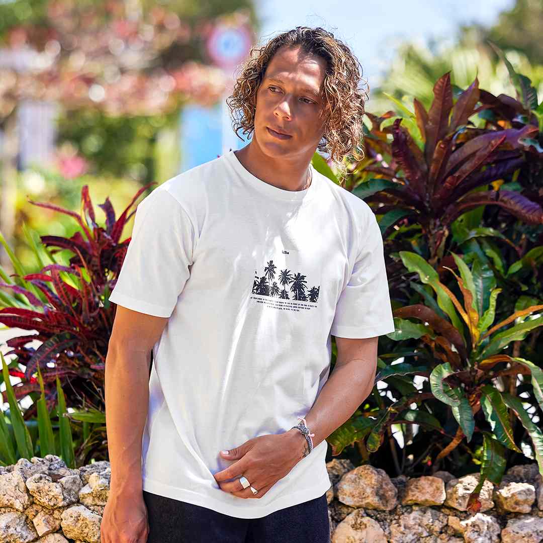 OEコットン 半袖メンズTシャツ【PALM】