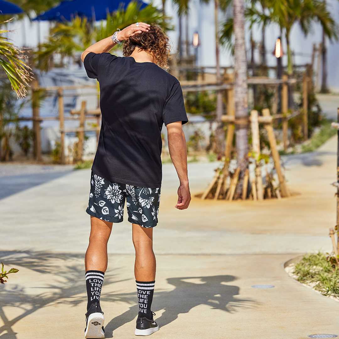 OEコットン 半袖メンズTシャツ【PALM】