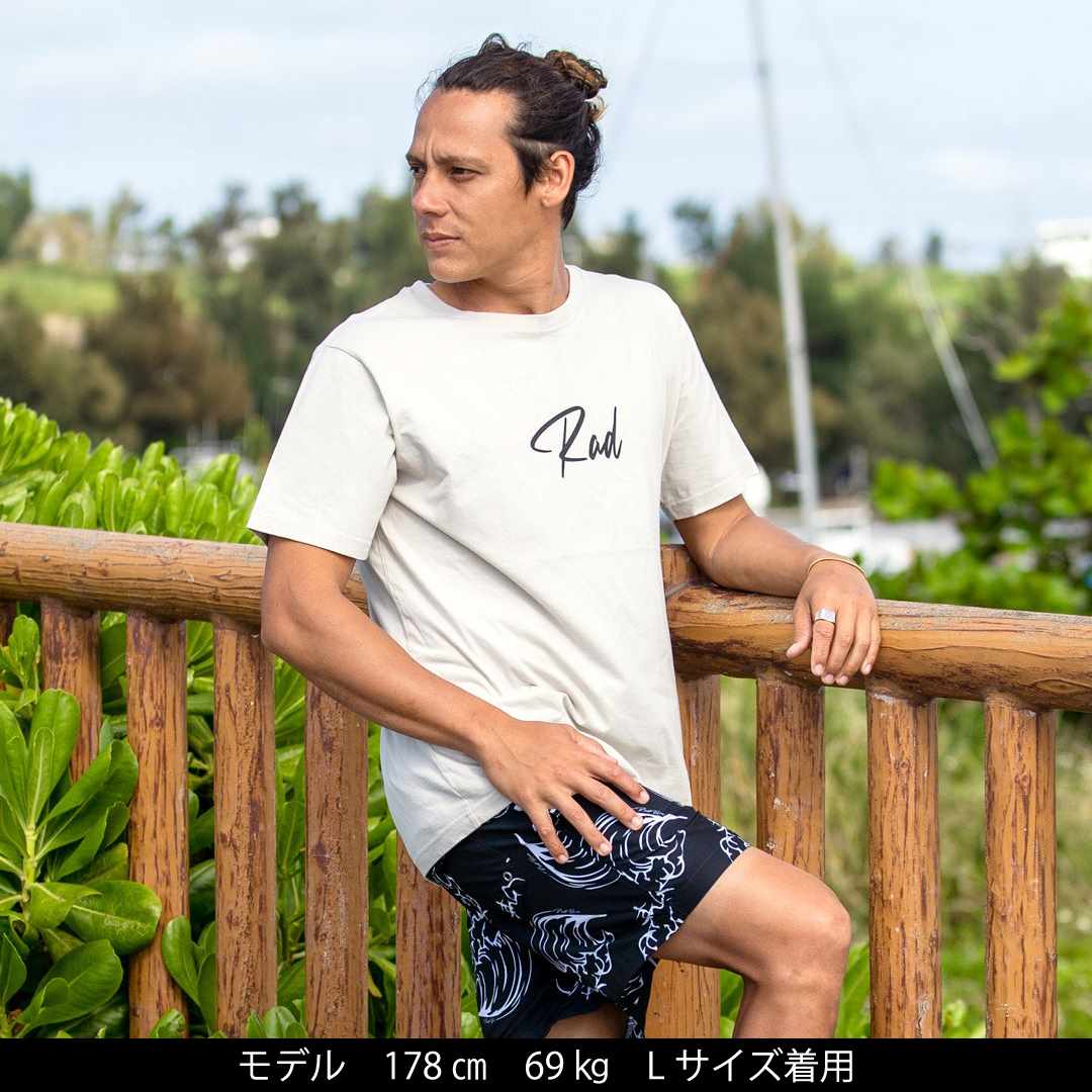 セミコーマコットン半袖メンズTシャツ【Rad】