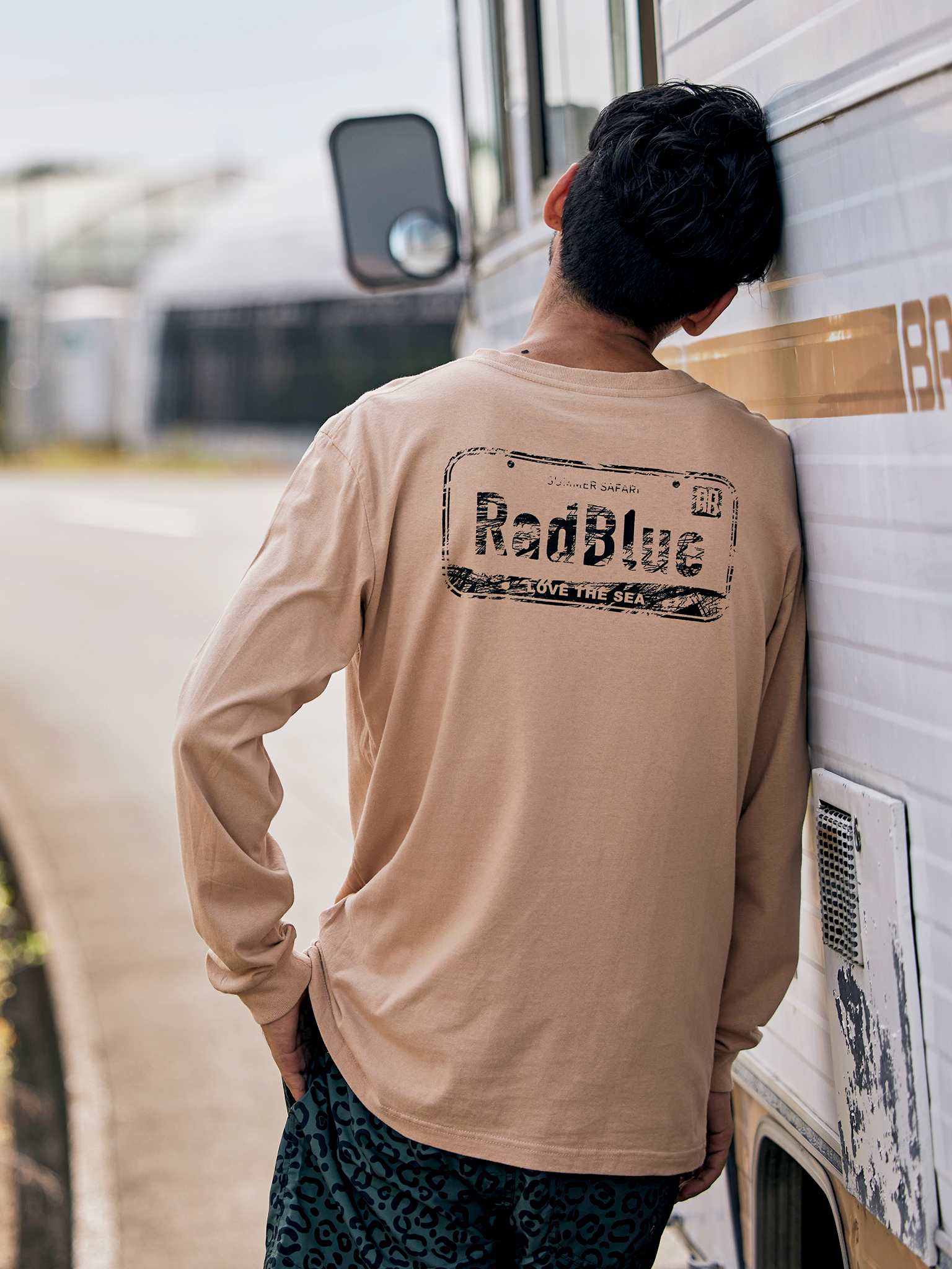 OEコットン　ロングスリーブTシャツ【PLATE】