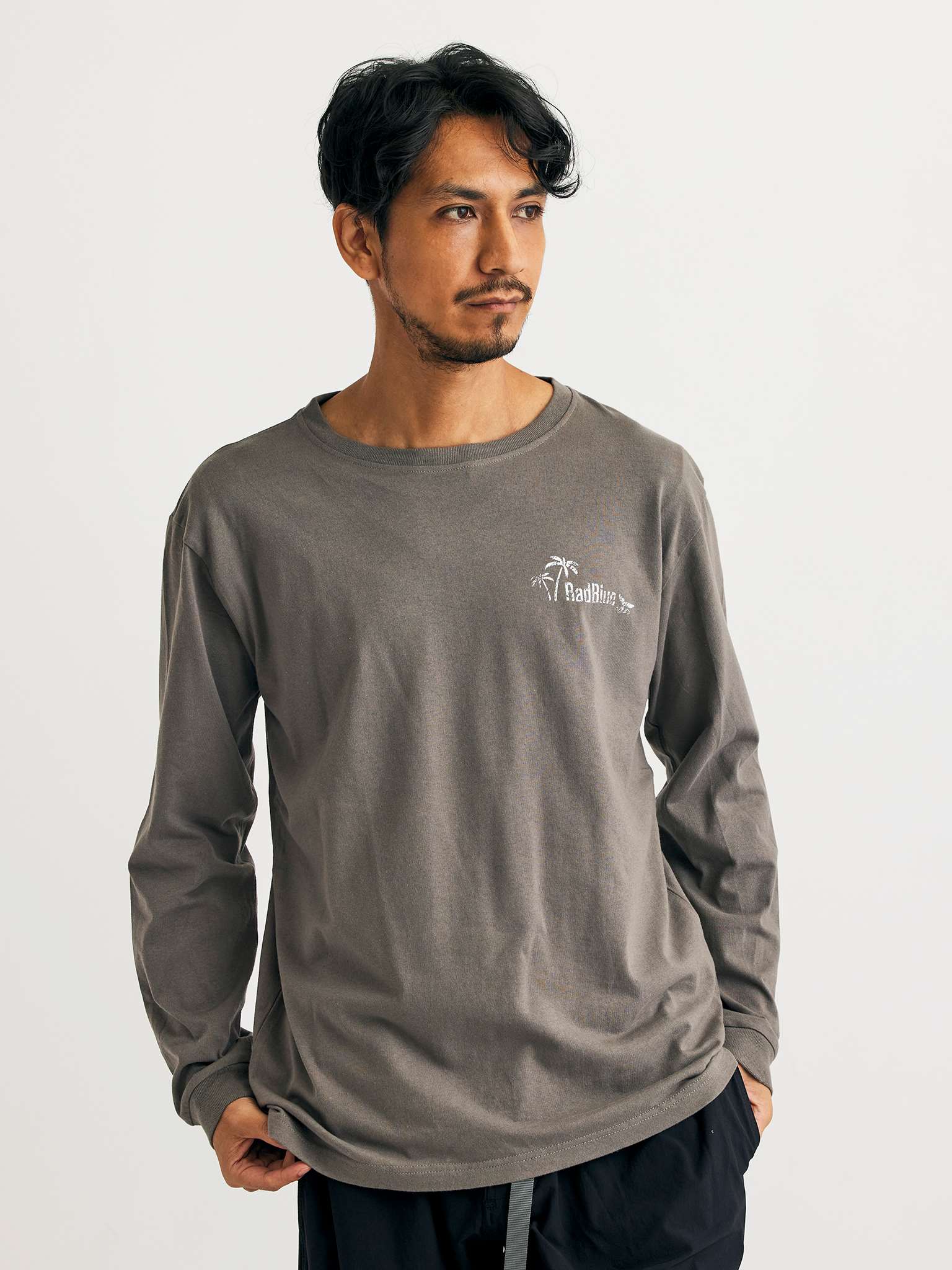 OEコットン　ロングスリーブTシャツ【PLATE】