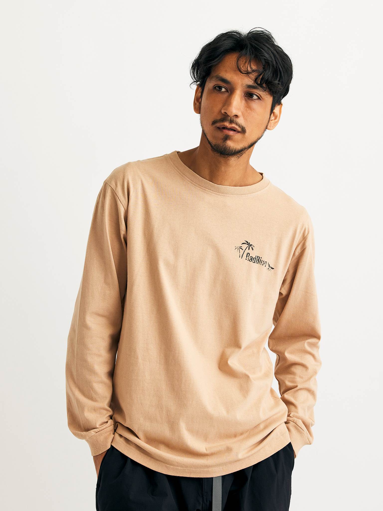 OEコットン　ロングスリーブTシャツ【PLATE】
