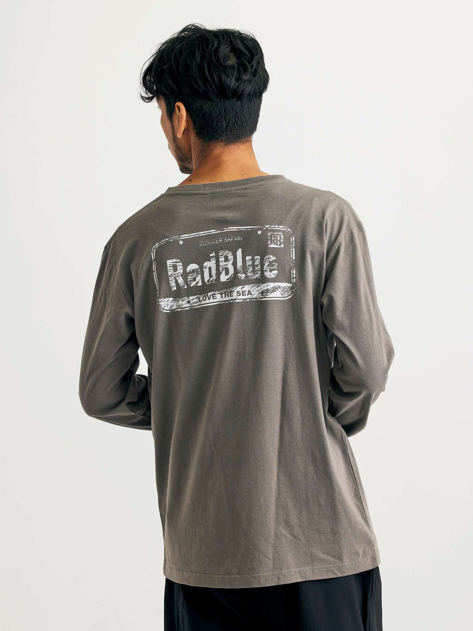 OEコットン　ロングスリーブTシャツ【PLATE】