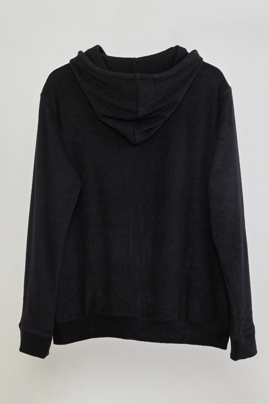 3D pile zip hoodie