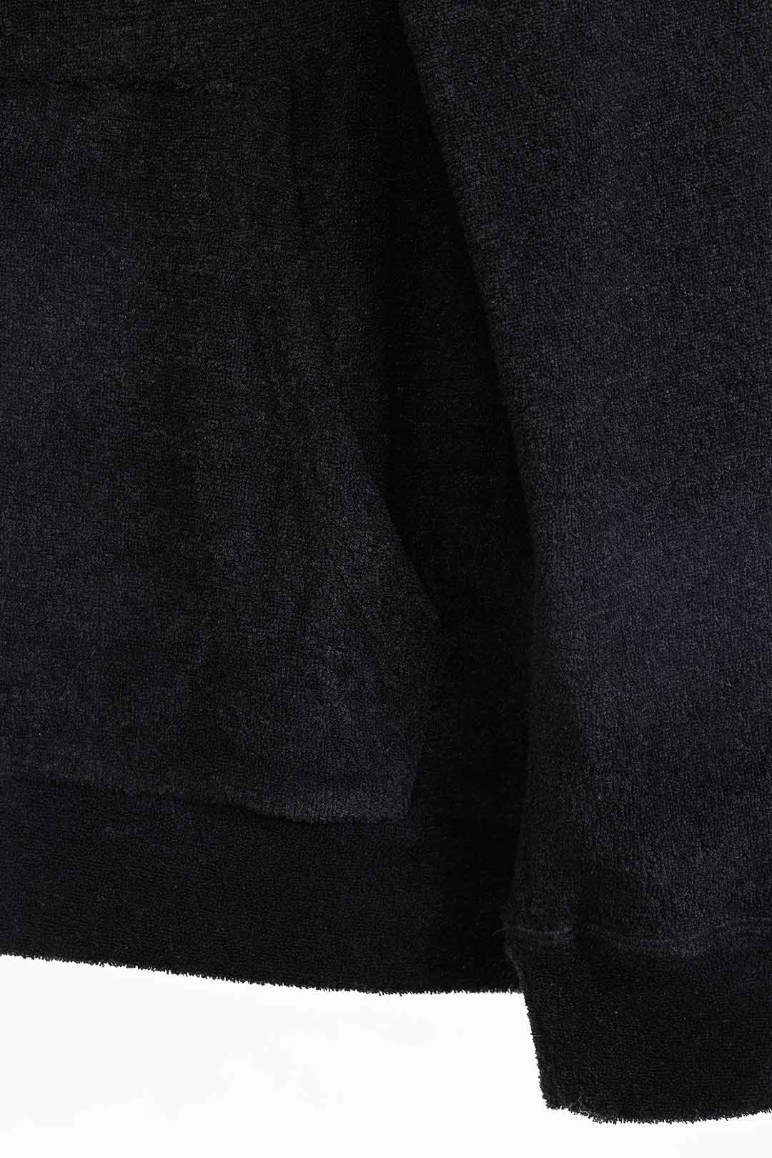3D pile zip hoodie