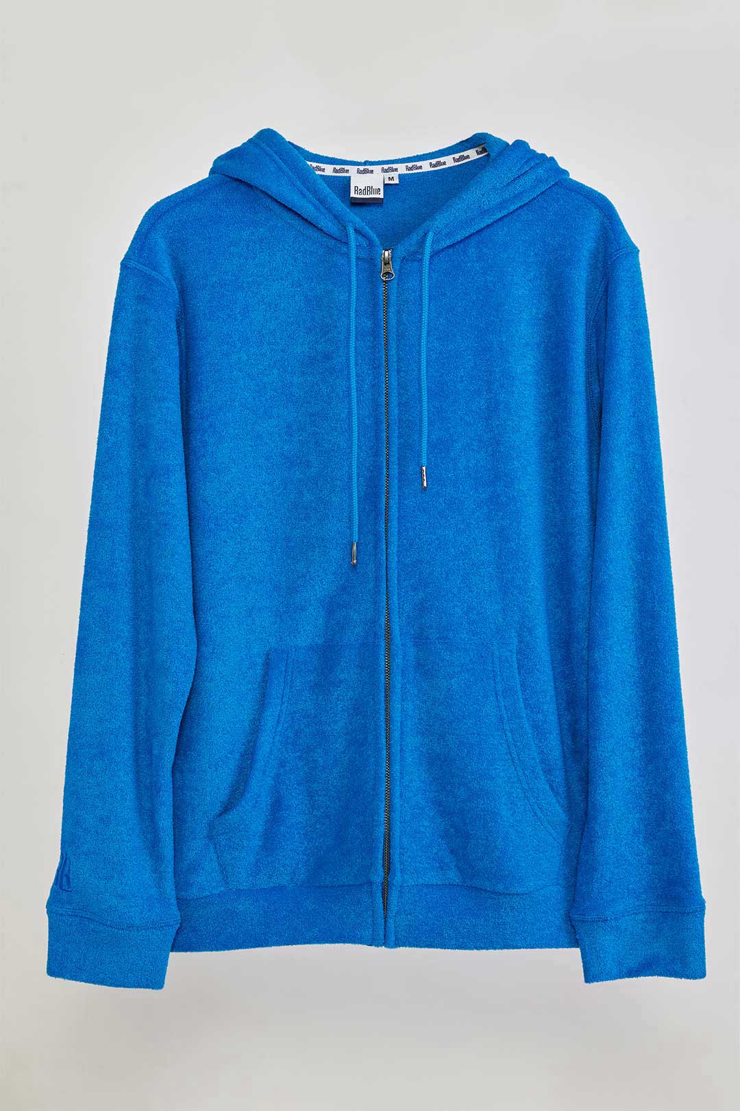 3D pile zip hoodie