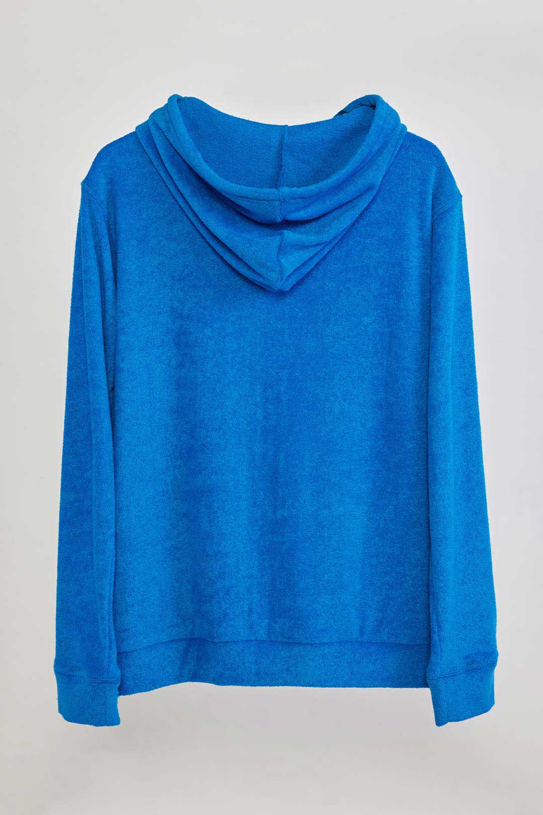 3D pile zip hoodie