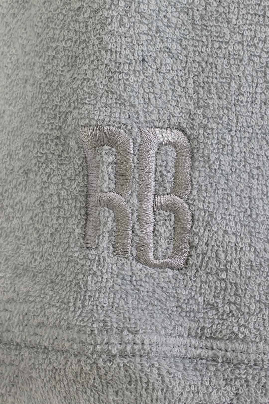 3D pile zip hoodie