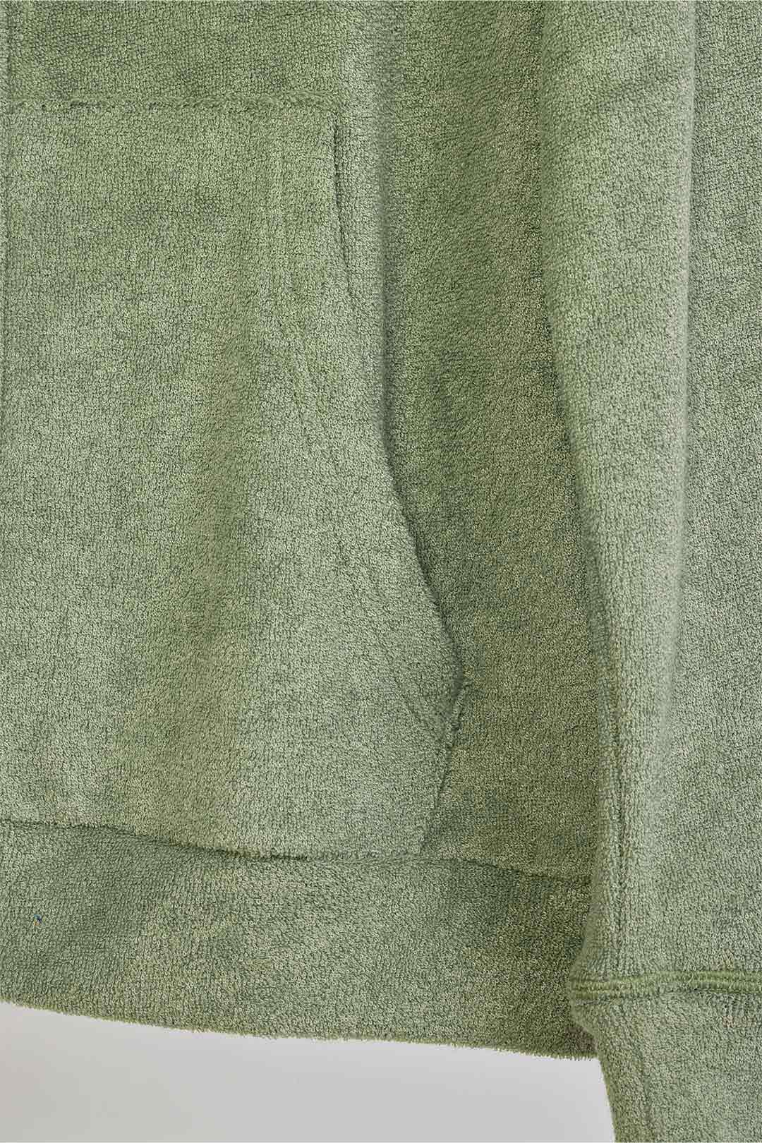 3D pile zip hoodie
