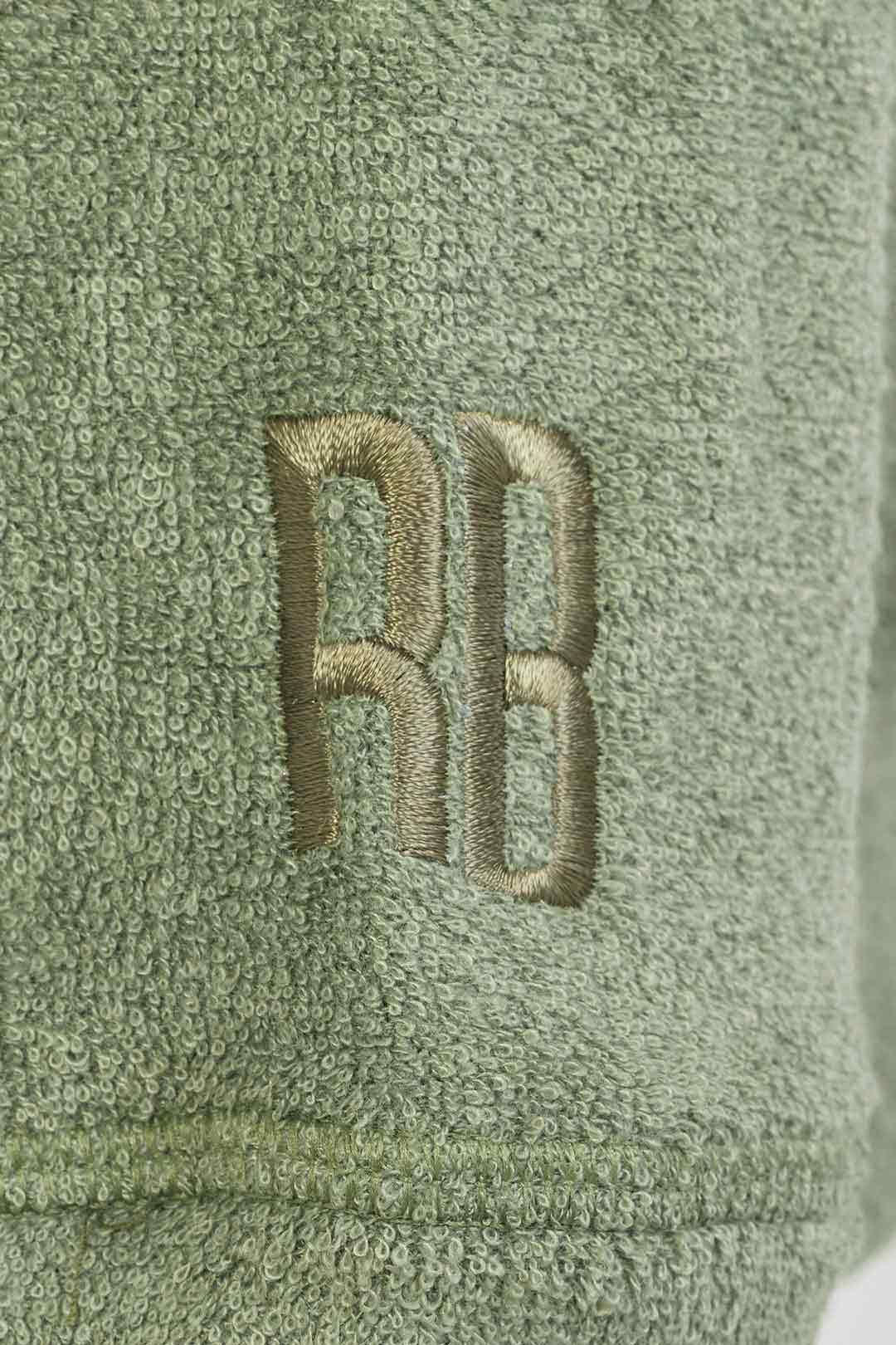 3D pile zip hoodie