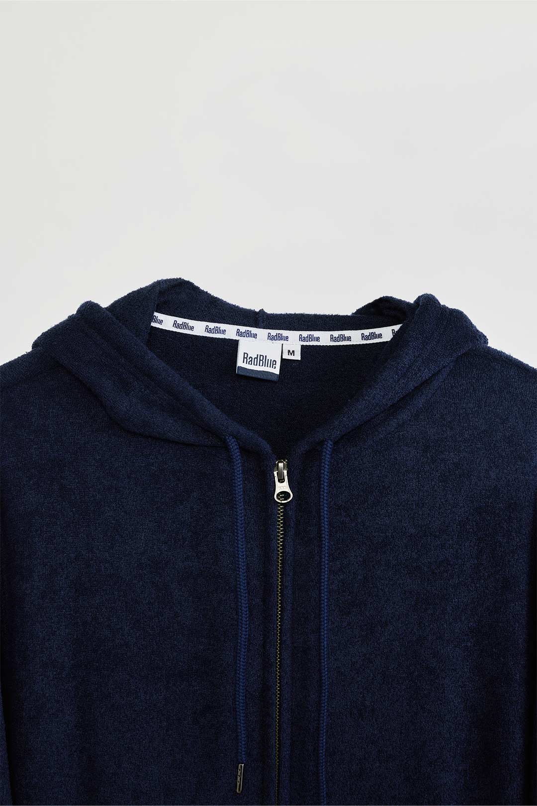 3D pile zip hoodie