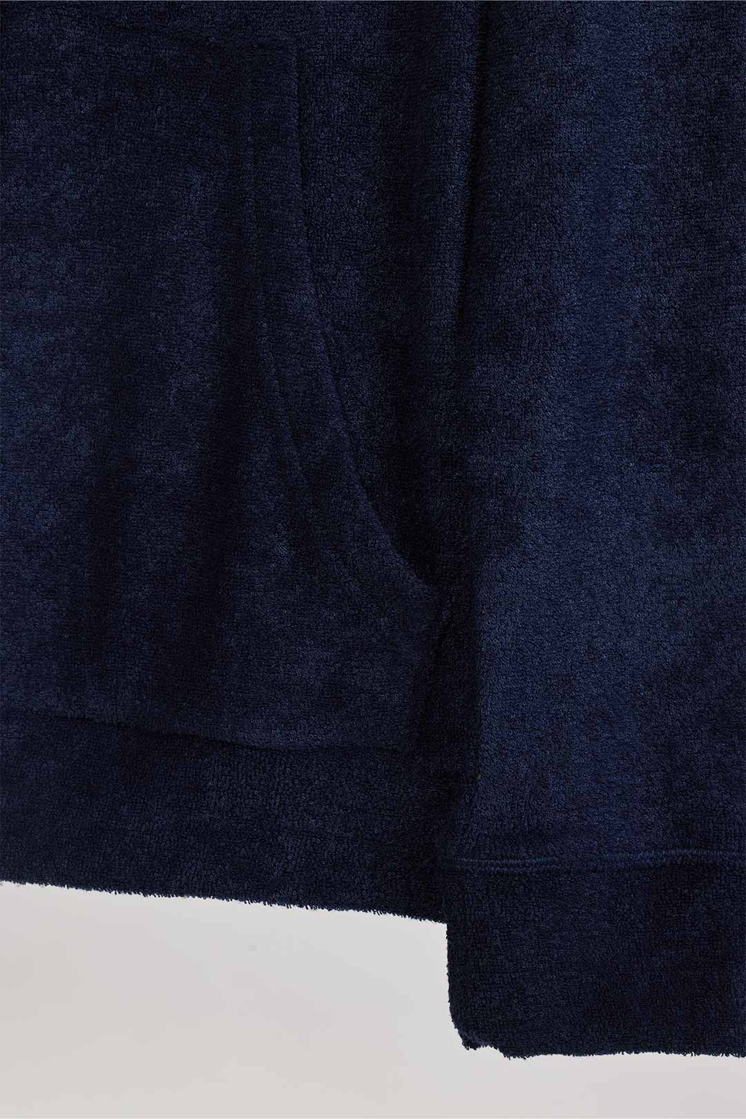 3D pile zip hoodie