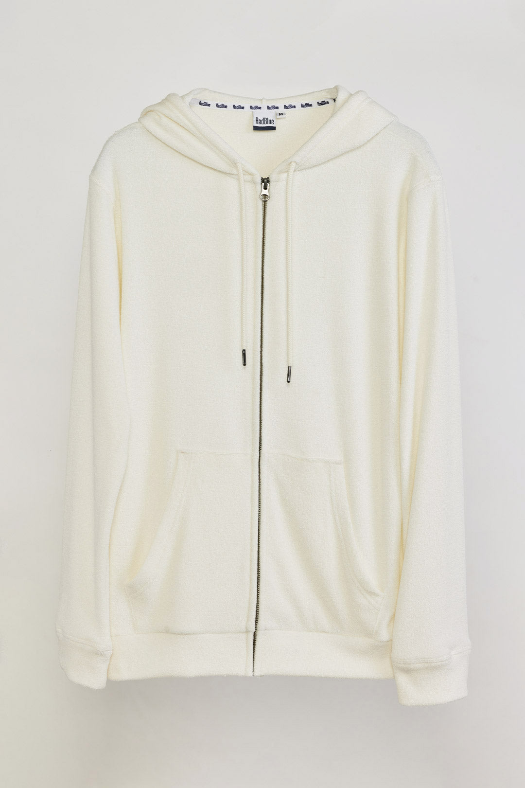 3D pile zip hoodie